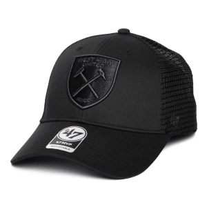 47 Brand West Ham United FC Trucker Cap - Branson MVP - Black On Black