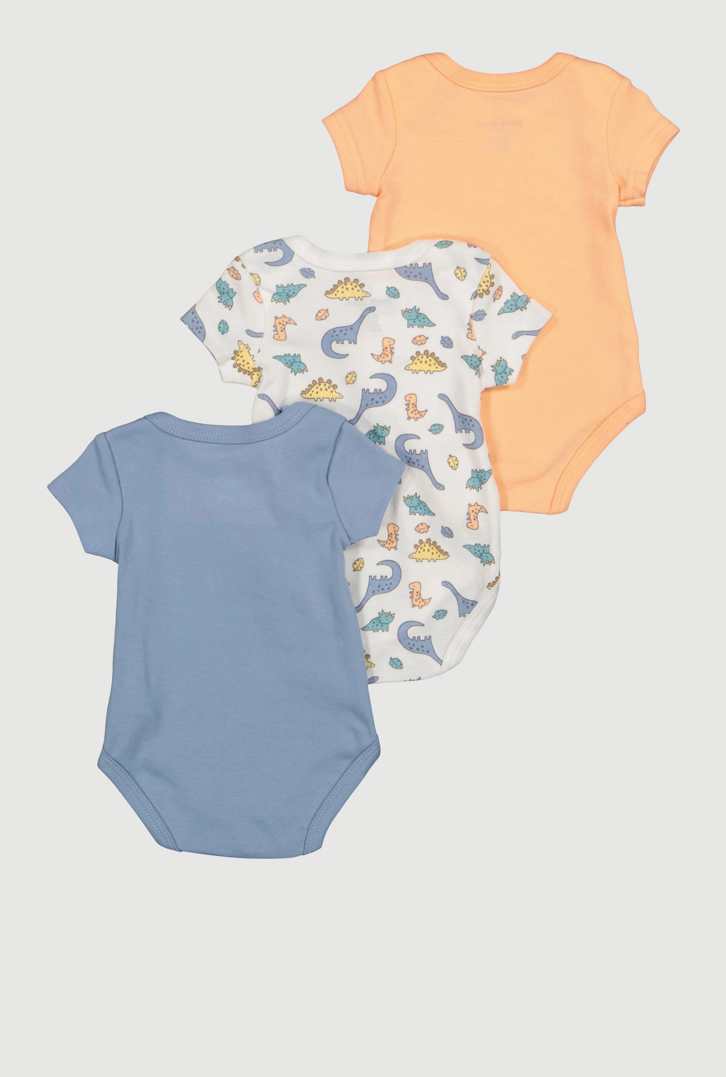 Baby Boys 0-9M Dinosaur Graphic Bodysuits 3 Pack