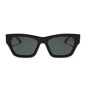 BETH II - NIGHT SKY BLACK   SILVER W GREY   POLARIZED SUNGLASSES