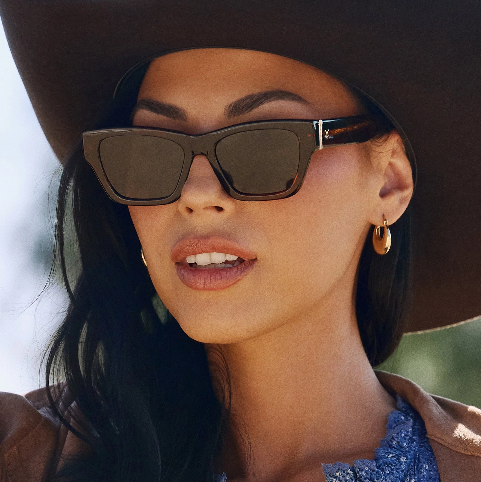 BETH II - WARM SEQUOIA TORTOISE   G15   POLARIZED SUNGLASSES