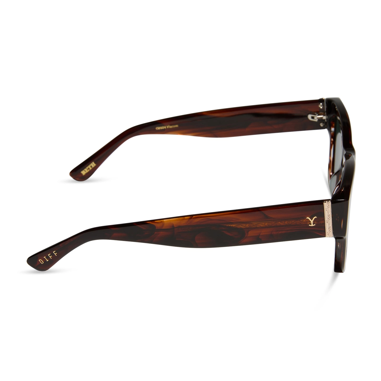 BETH II - WARM SEQUOIA TORTOISE   G15   POLARIZED SUNGLASSES