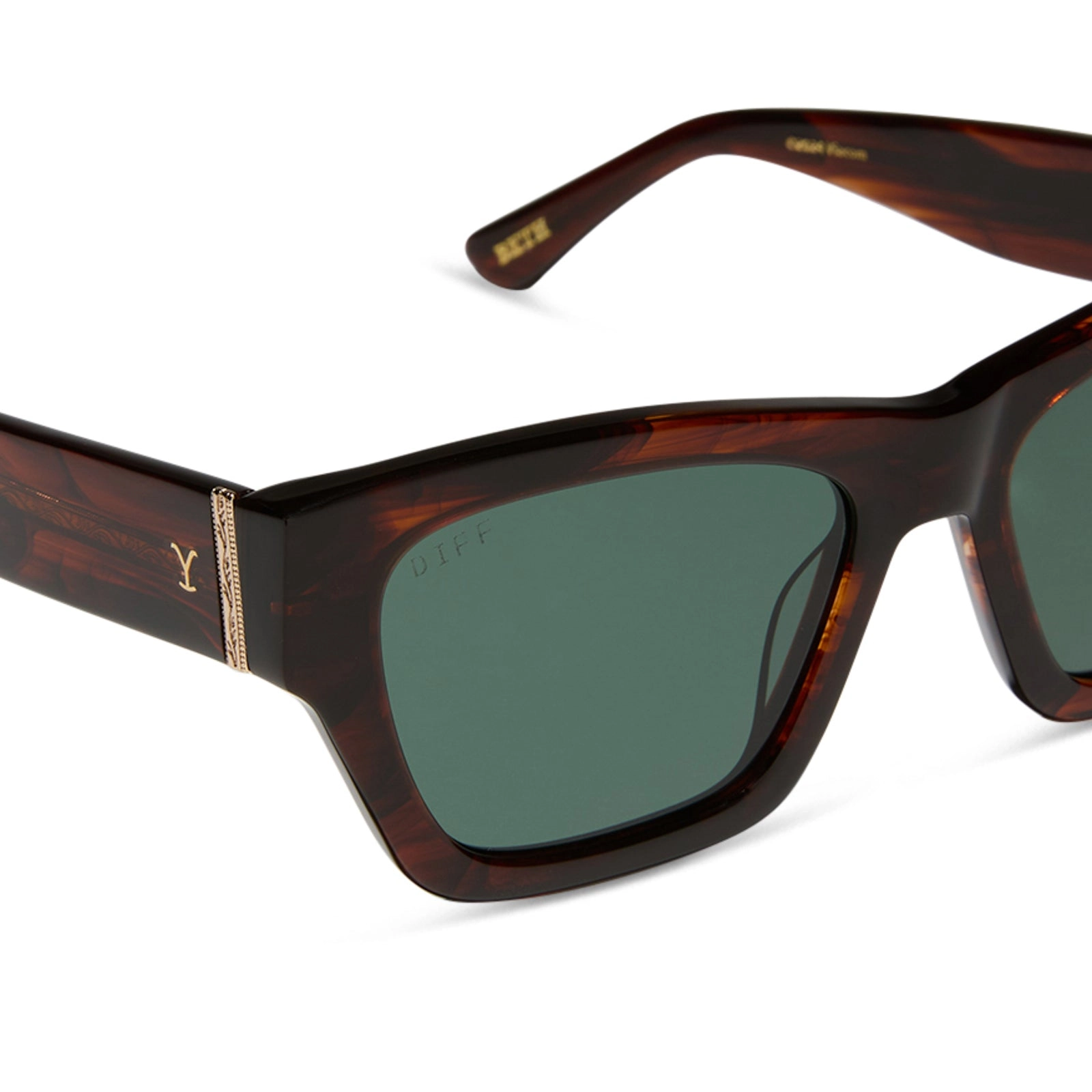 BETH II - WARM SEQUOIA TORTOISE   G15   POLARIZED SUNGLASSES
