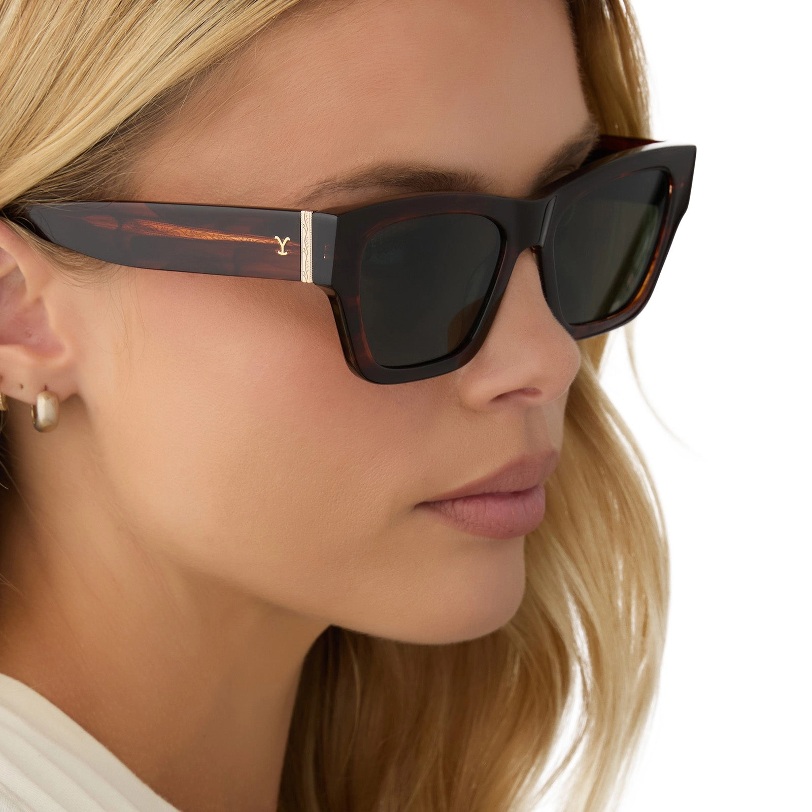 BETH II - WARM SEQUOIA TORTOISE   G15   POLARIZED SUNGLASSES