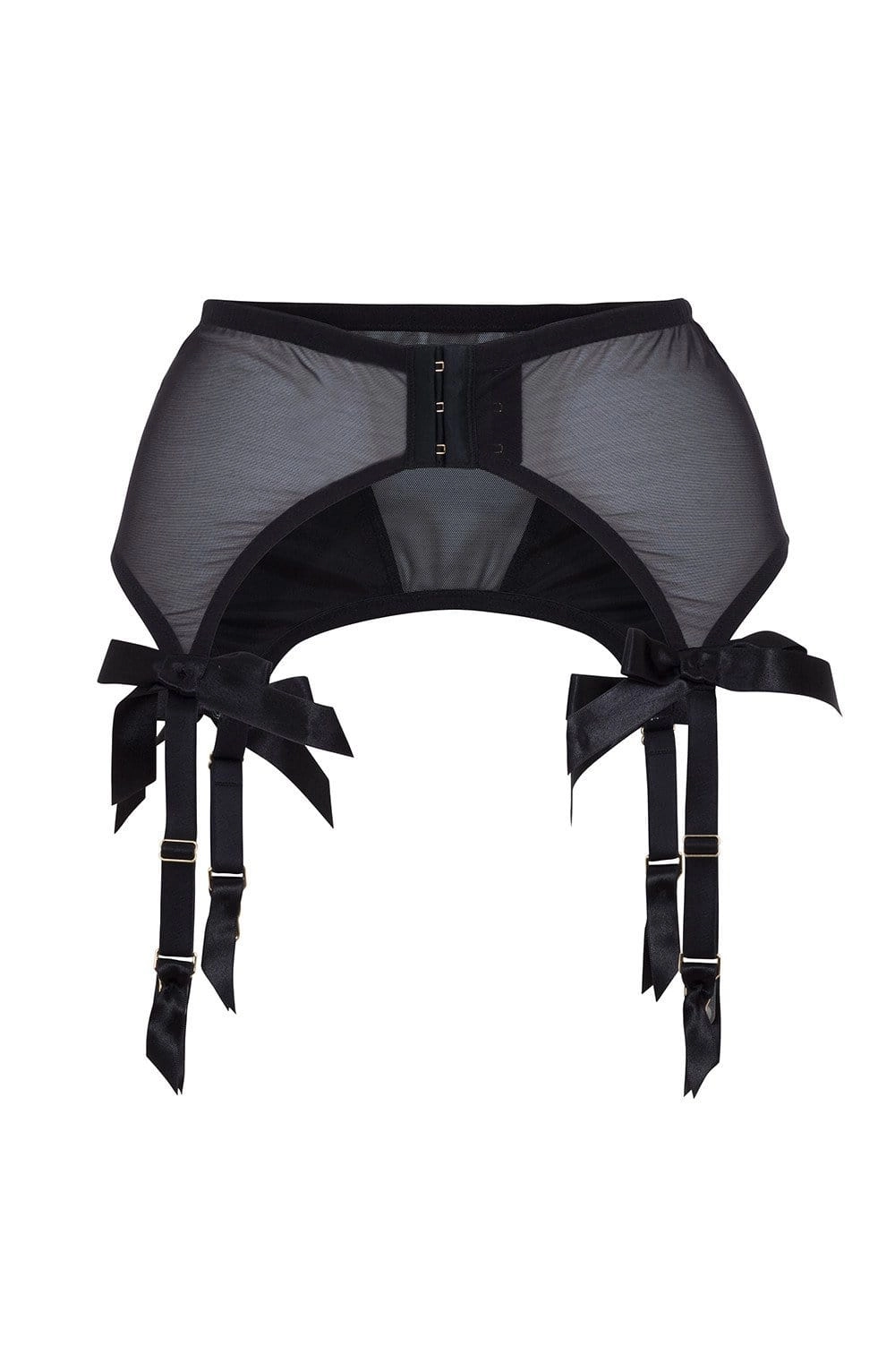 Bettie Page Black 4 Strap Suspender Belt