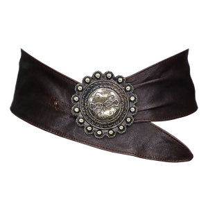 Billie Western Soft Sash - Chocolate