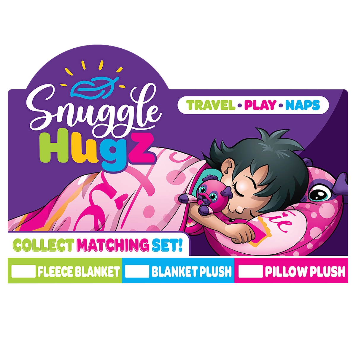 Blanket and Plush Kids Assortment Floor Display - 32 Pieces Per Retail Ready Display 88509