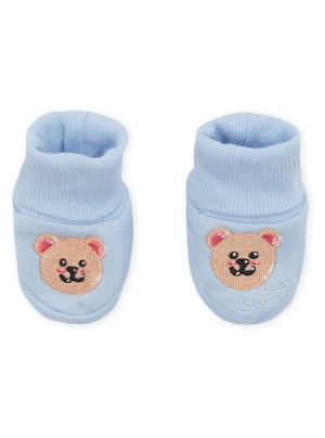 Blue Newborn Booties (O/S)