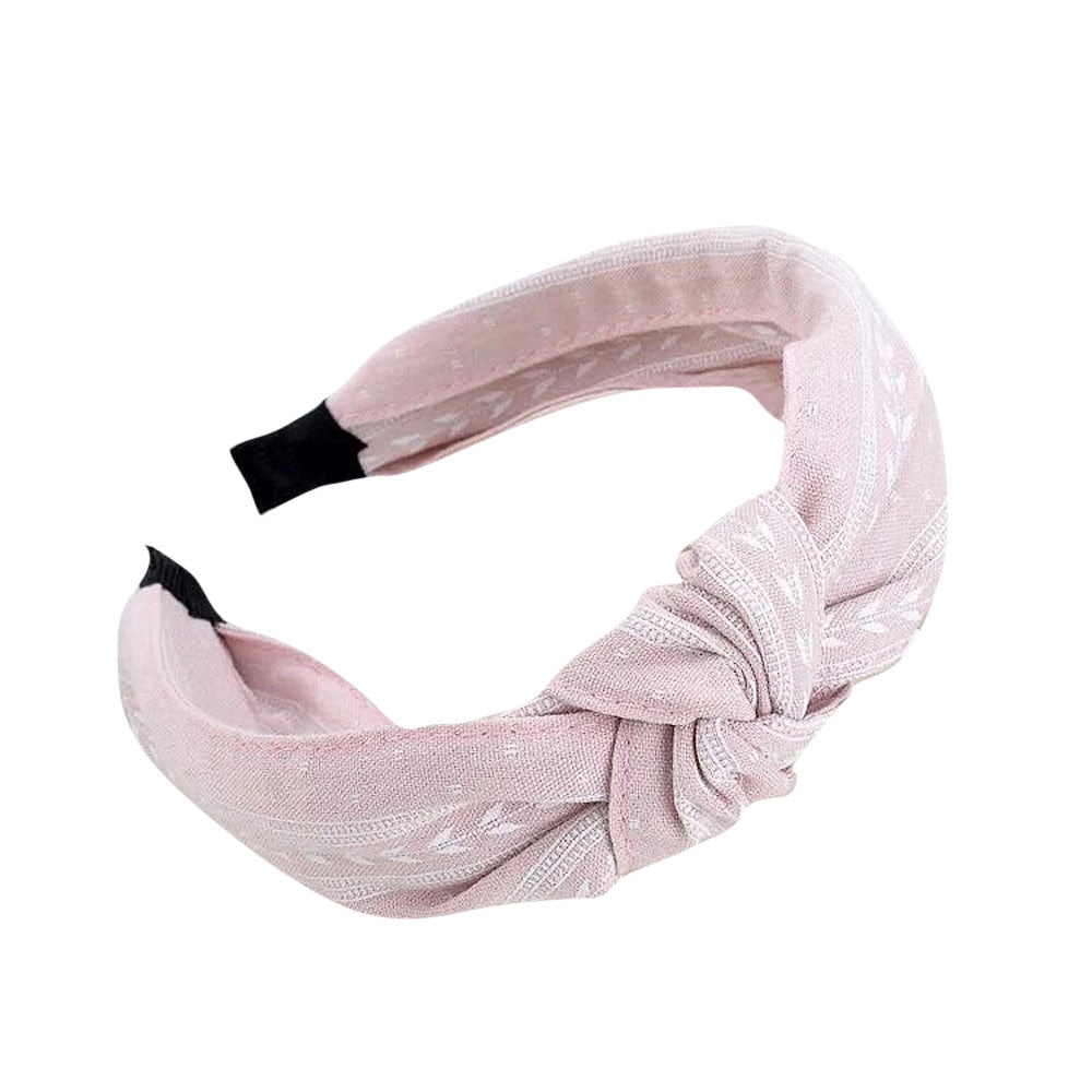 Bohemia Style Hairband Top Knot Turban Vintage Elastic Hair Head Hoop Bands Accessories Headband for Women Girls Print Headdress