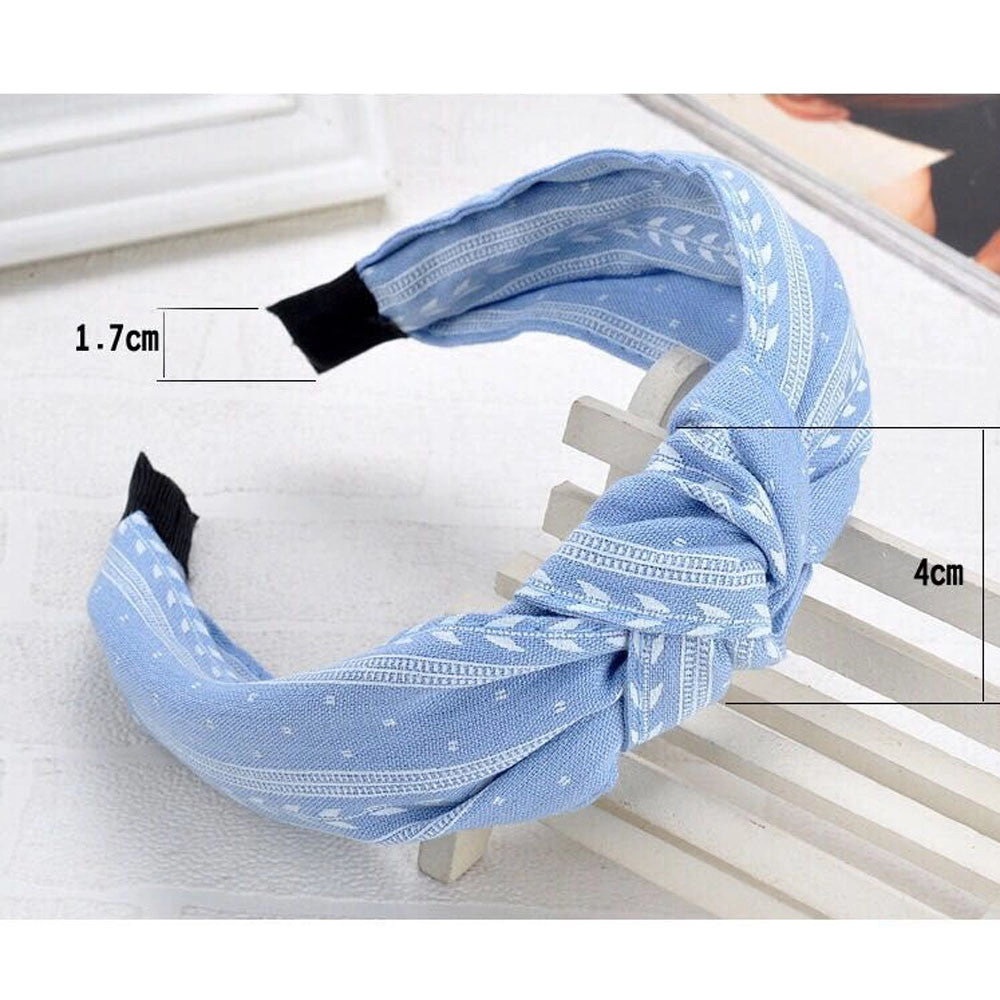 Bohemia Style Hairband Top Knot Turban Vintage Elastic Hair Head Hoop Bands Accessories Headband for Women Girls Print Headdress