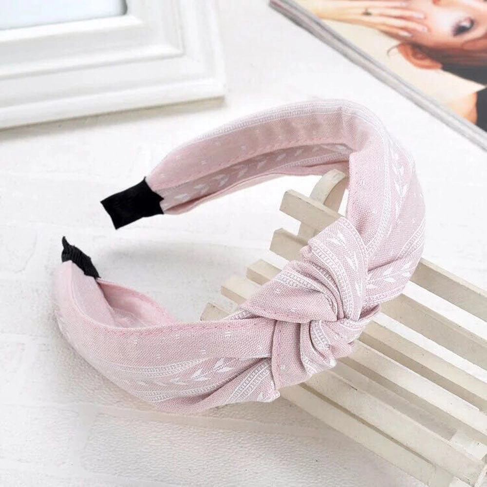 Bohemia Style Hairband Top Knot Turban Vintage Elastic Hair Head Hoop Bands Accessories Headband for Women Girls Print Headdress