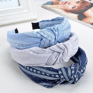 Bohemia Style Hairband Top Knot Turban Vintage Elastic Hair Head Hoop Bands Accessories Headband for Women Girls Print Headdress