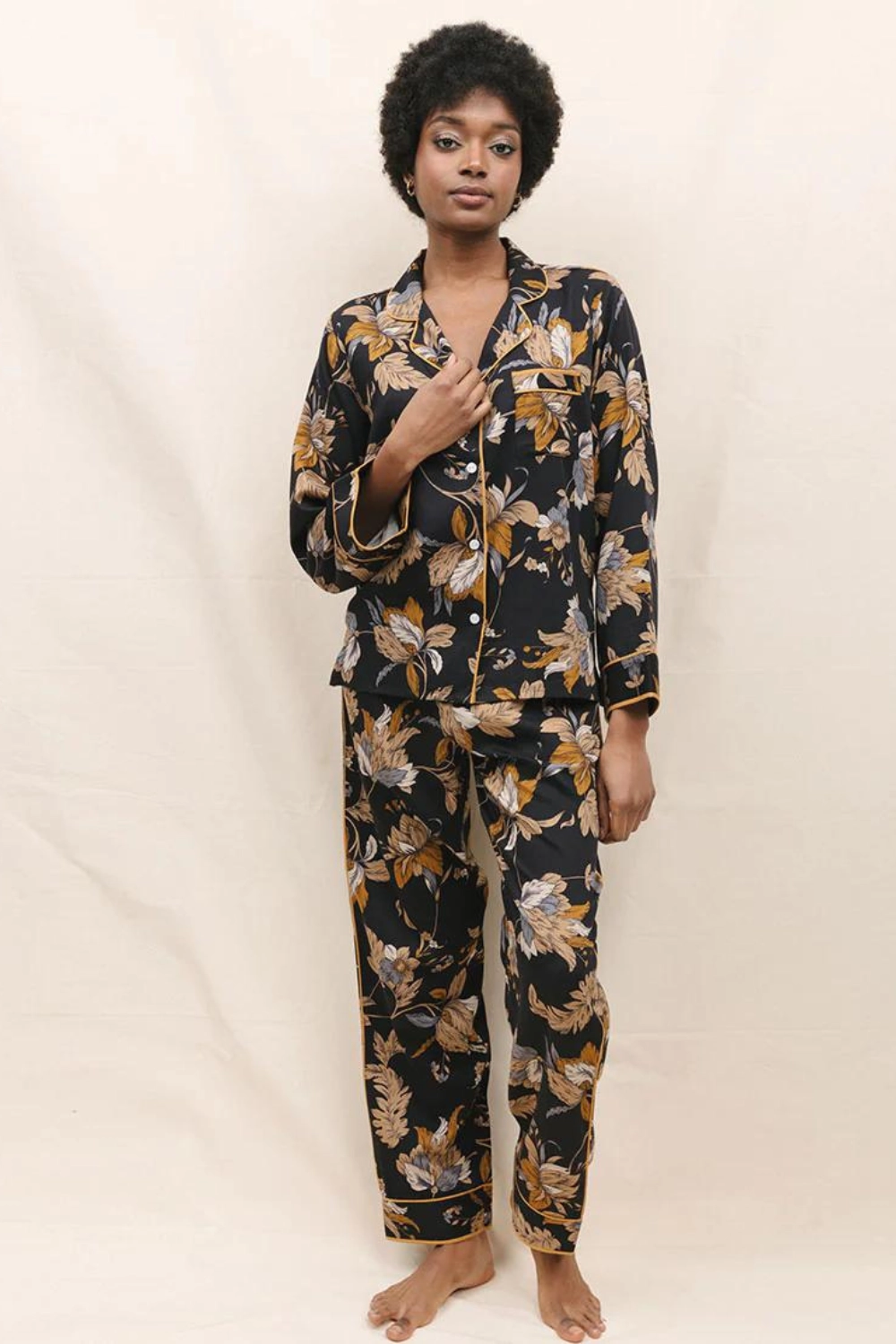 Brixton Floral Print Pyjama Set, Size UK 14