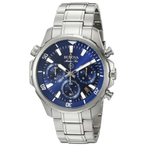 Bulova 96B256 Men's Marine Star Blue Dial Stainless Steel Bracelet Chronograph Watch
