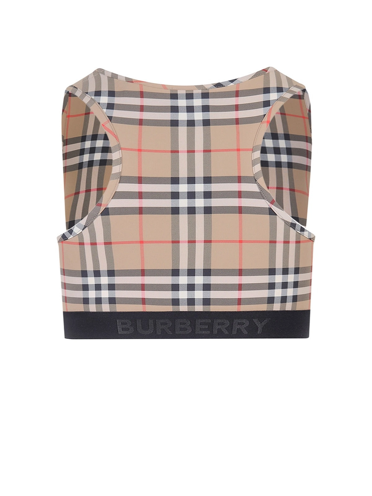 Burberry Logo Detailed Vintage Check Bra Top