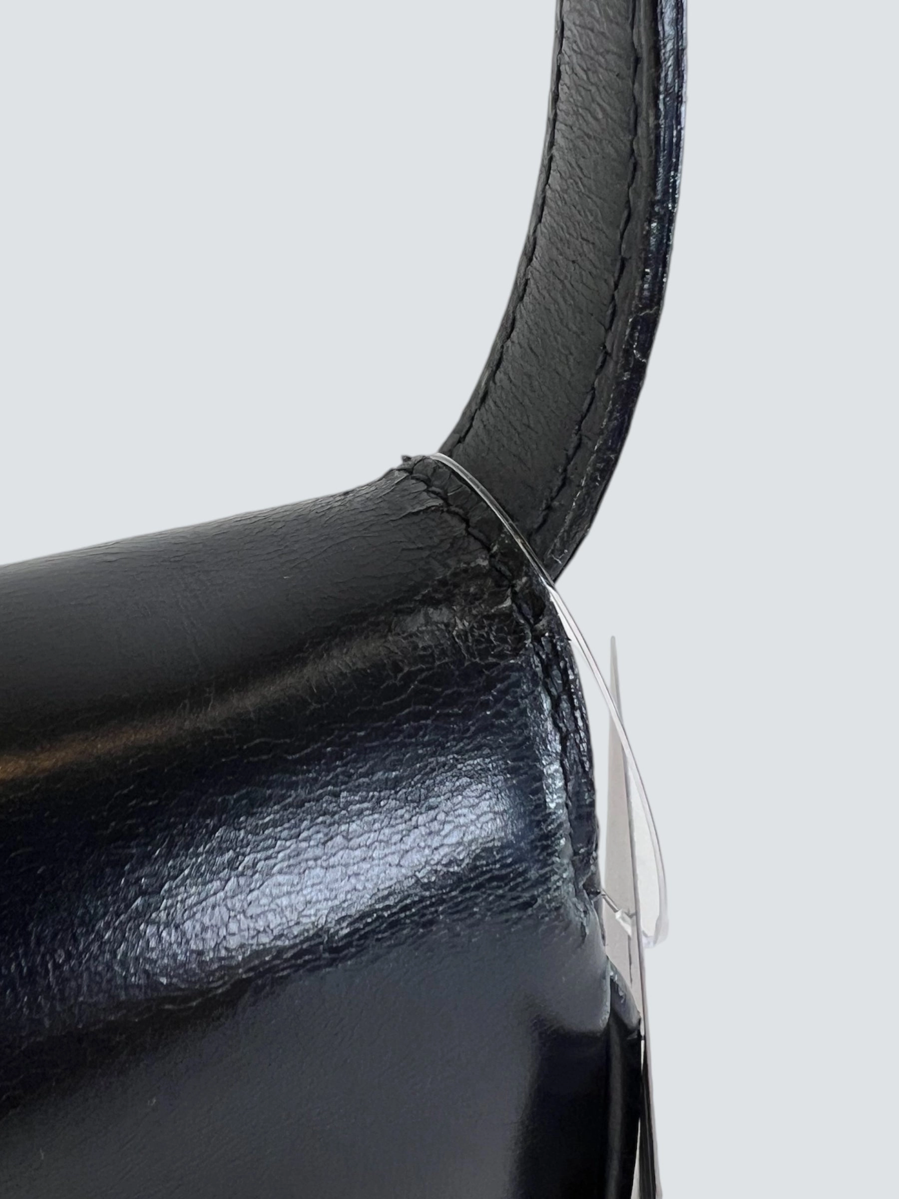 Celine Vintage Navy Leather Crossbody