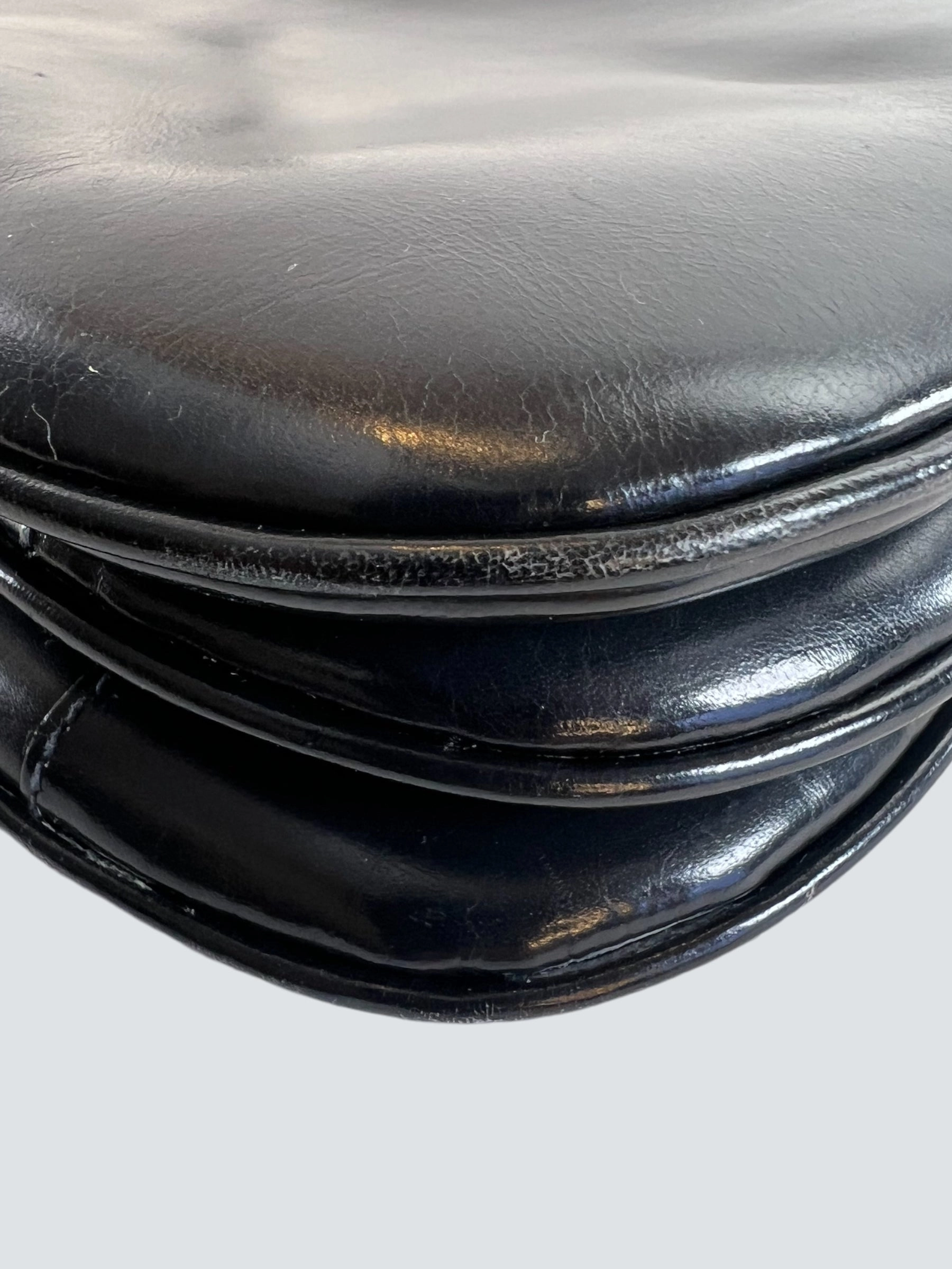 Celine Vintage Navy Leather Crossbody