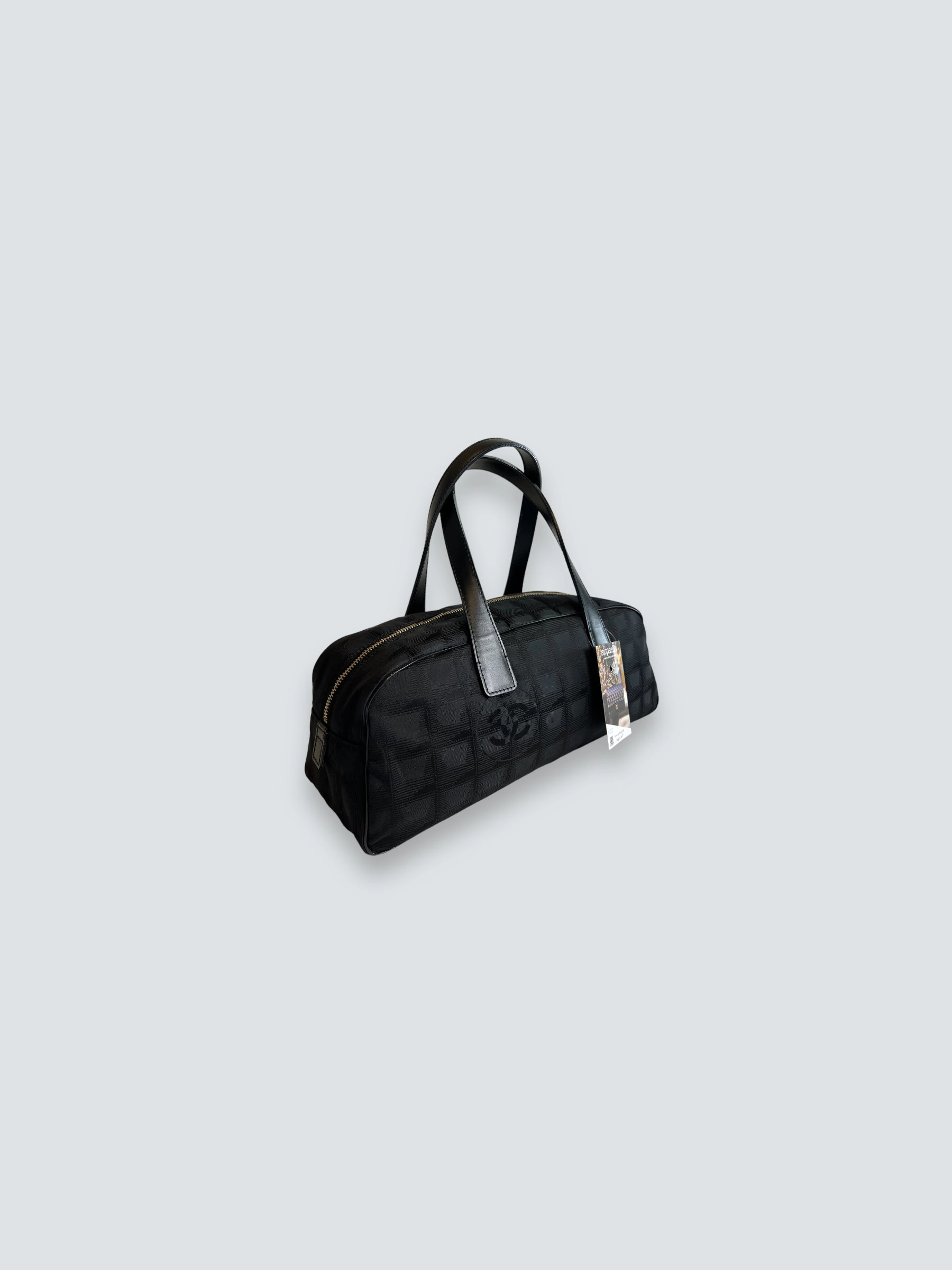Chanel Vintage Black CC Nylon Tote
