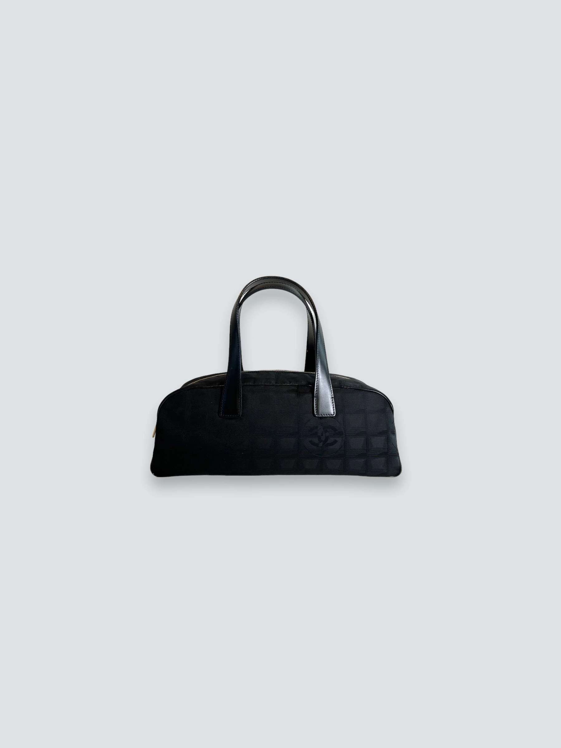 Chanel Vintage Black CC Nylon Tote