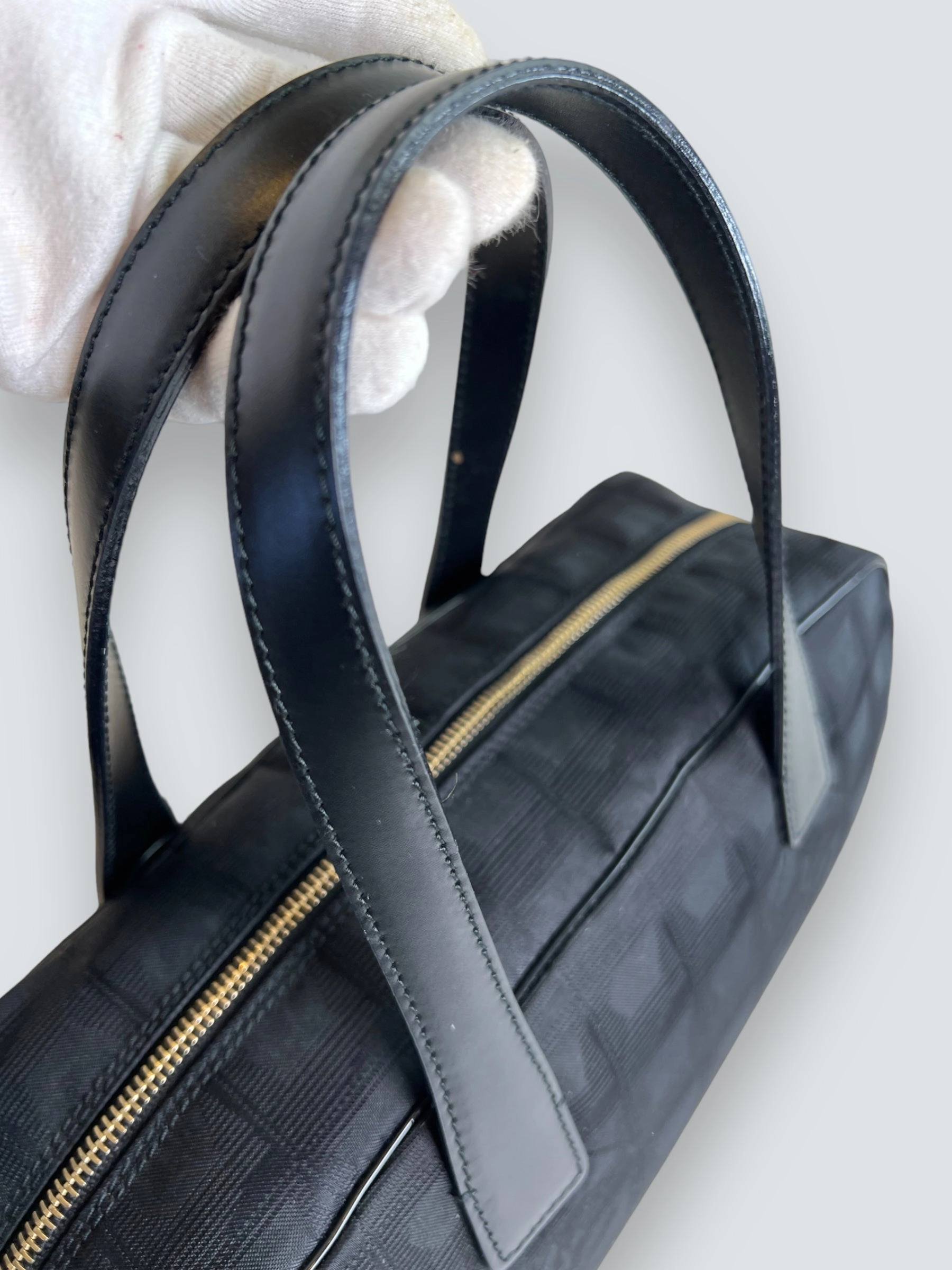 Chanel Vintage Black CC Nylon Tote