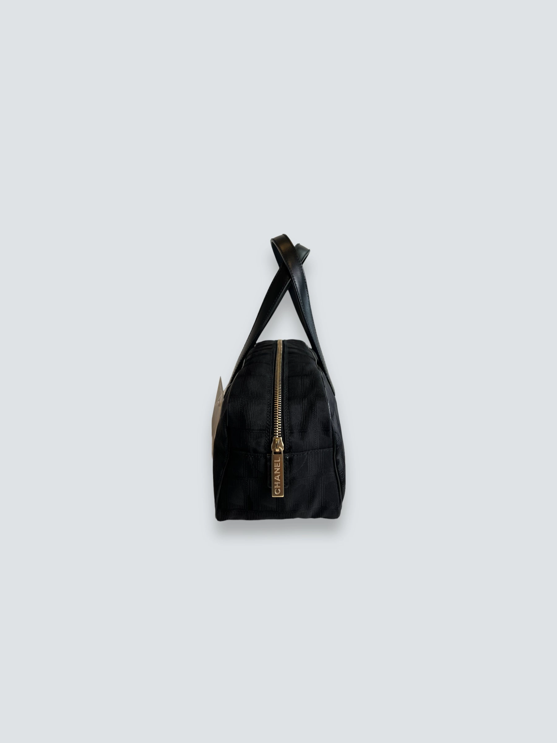 Chanel Vintage Black CC Nylon Tote