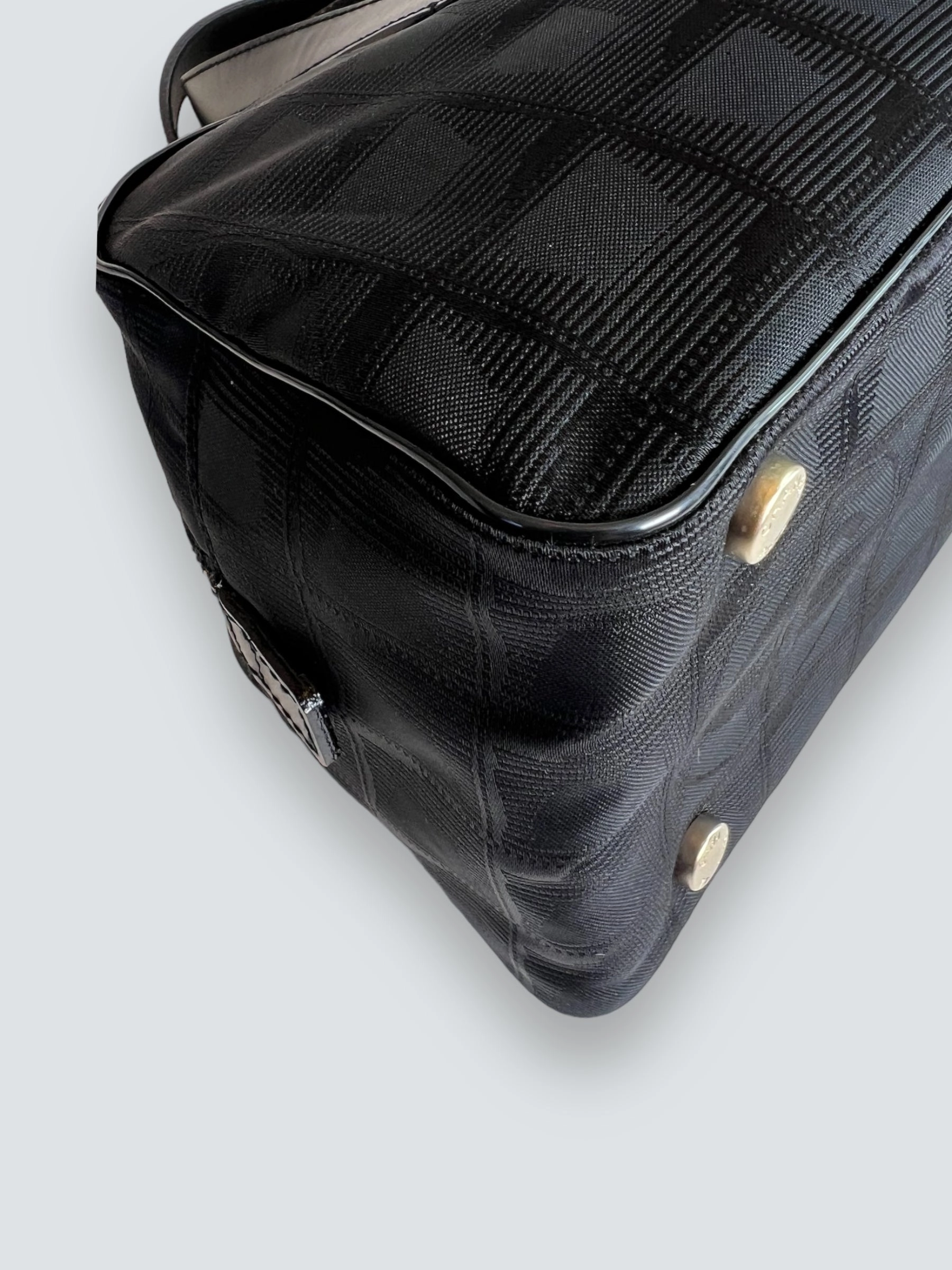 Chanel Vintage Black CC Nylon Tote