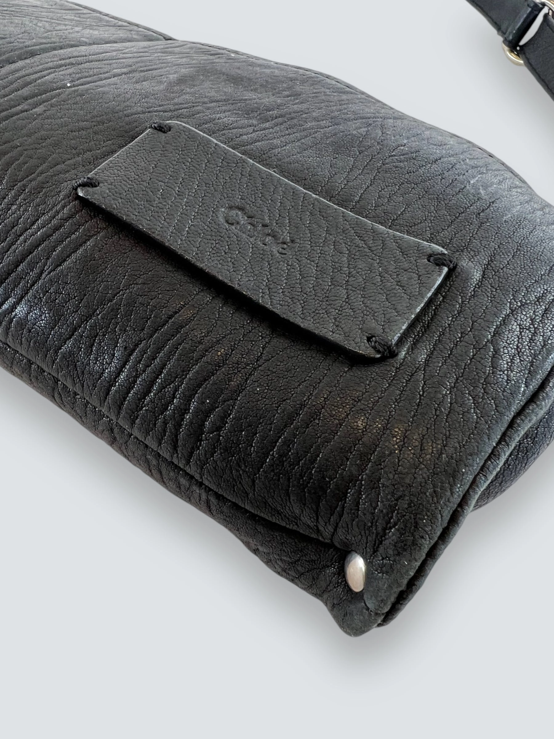 Chloe Vintage Black Leather Shoulder Bag