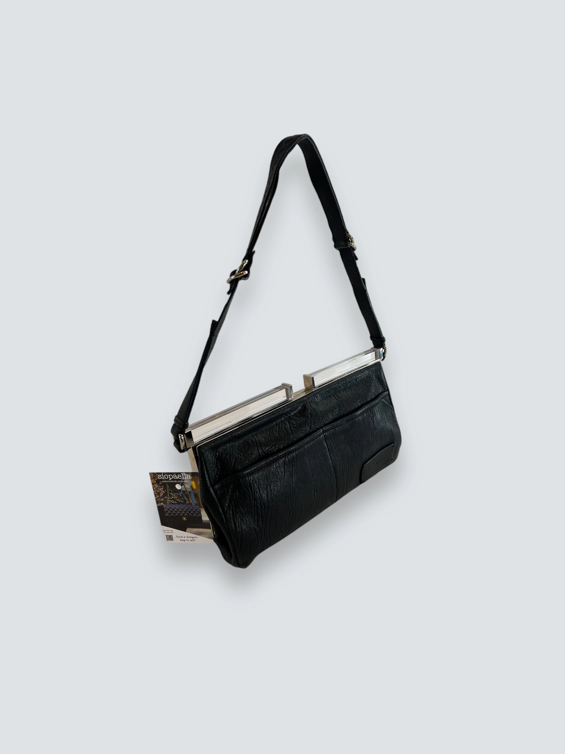 Chloe Vintage Black Leather Shoulder Bag