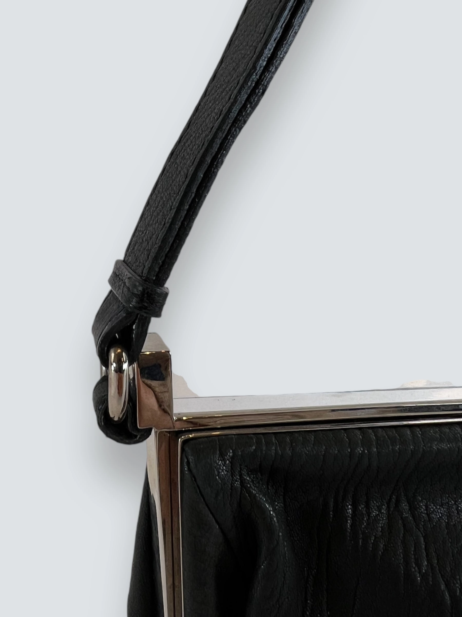 Chloe Vintage Black Leather Shoulder Bag