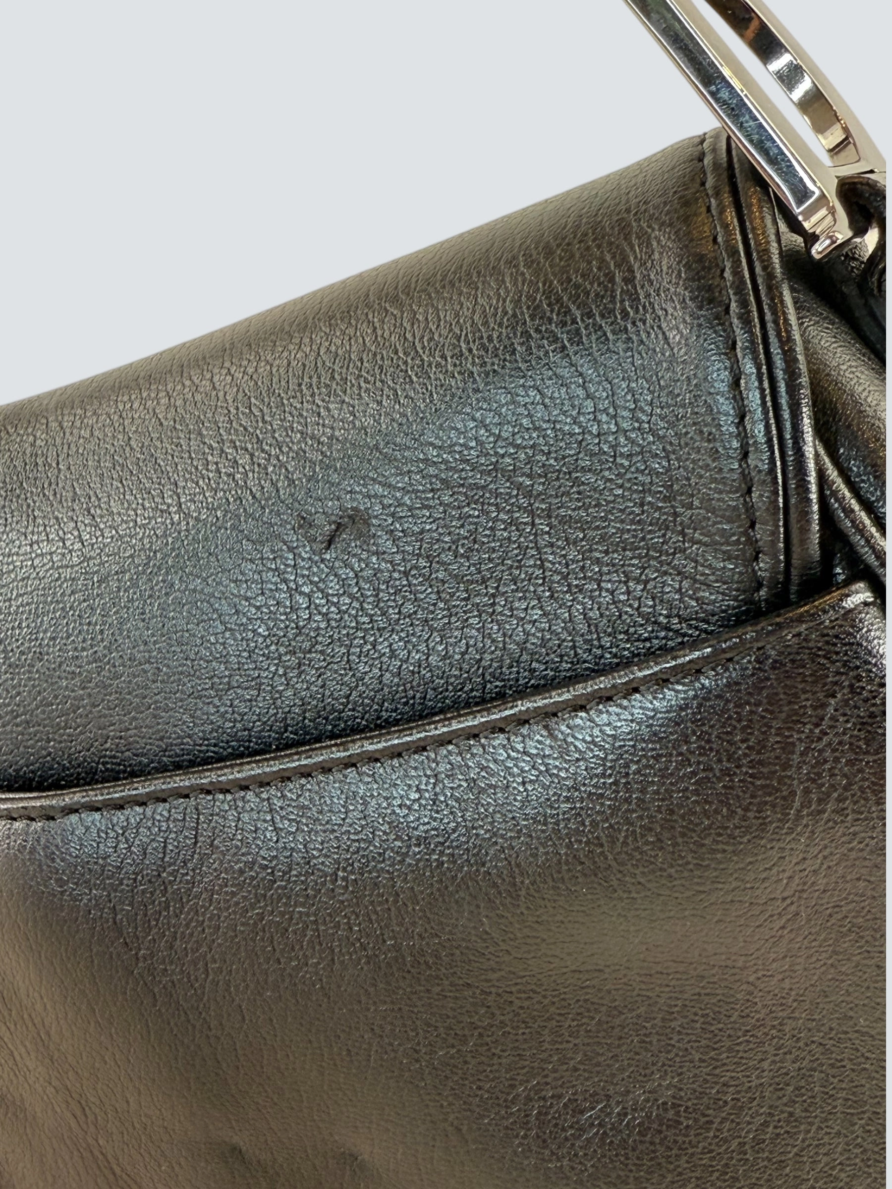 Christian Dior Black Leather Vintage Saddle Bag