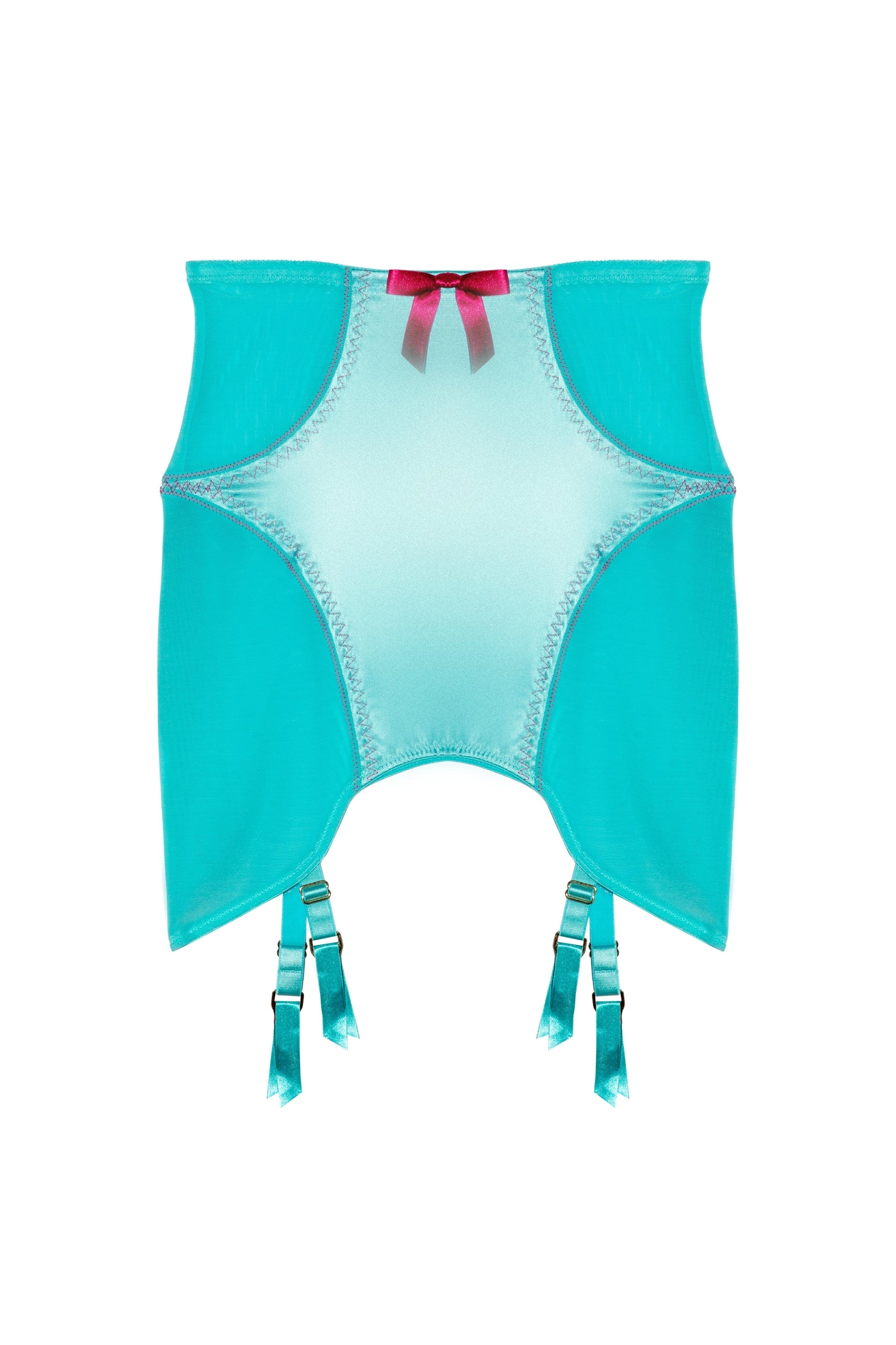 Cleo Contrast Stitch Mesh Retro Girdle