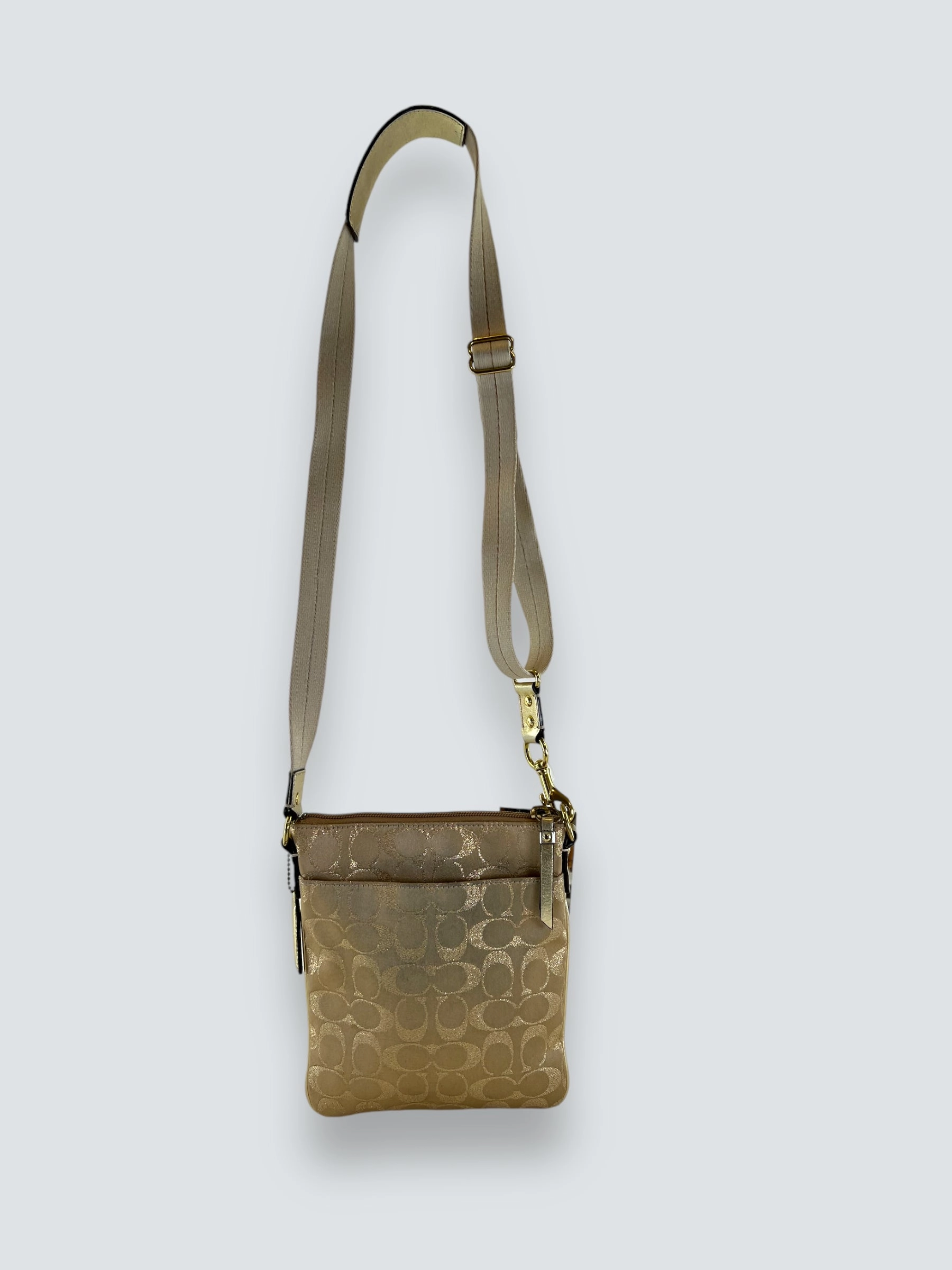 Coach Monogram Gold Vintage Handbag