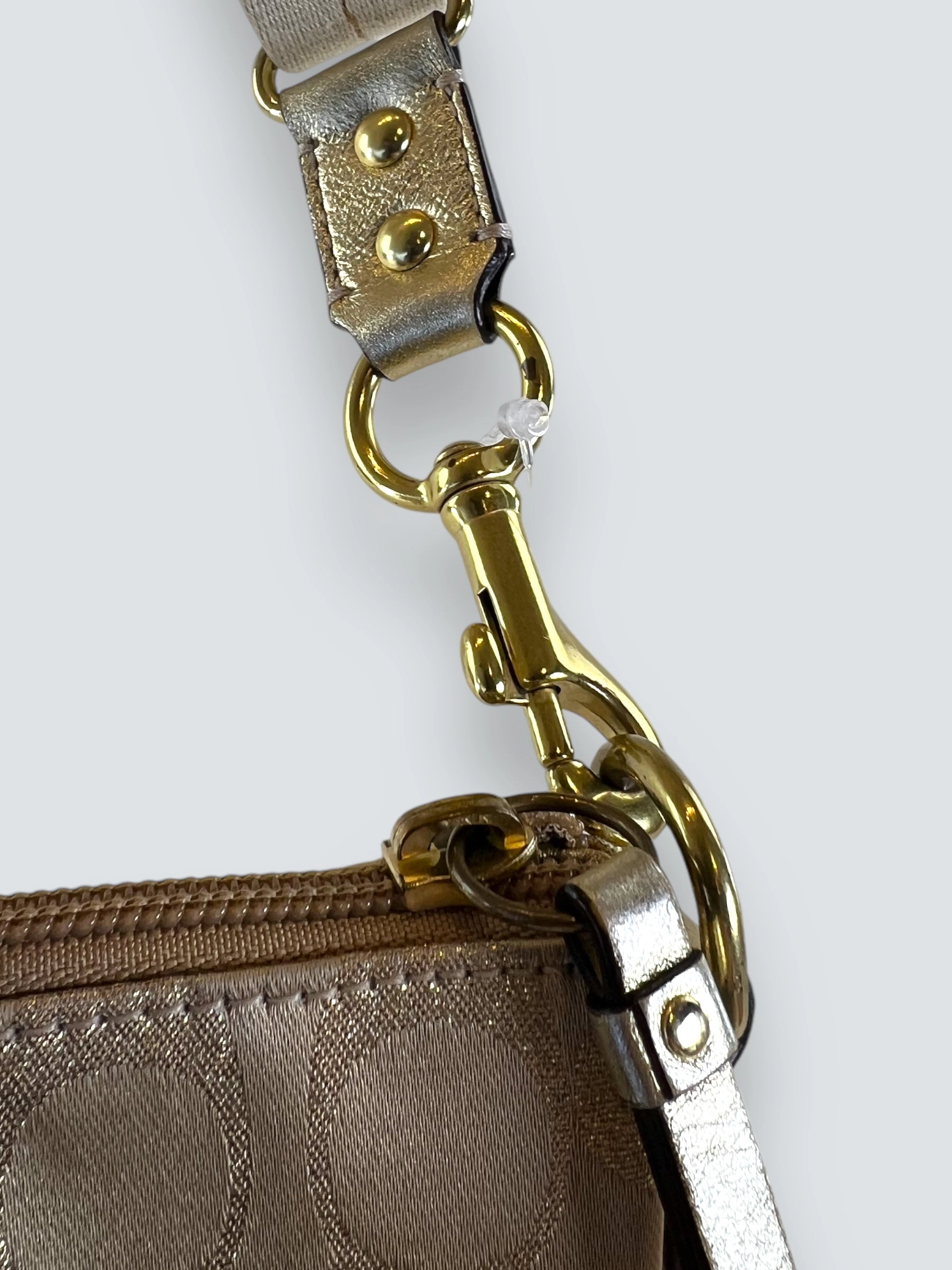 Coach Monogram Gold Vintage Handbag