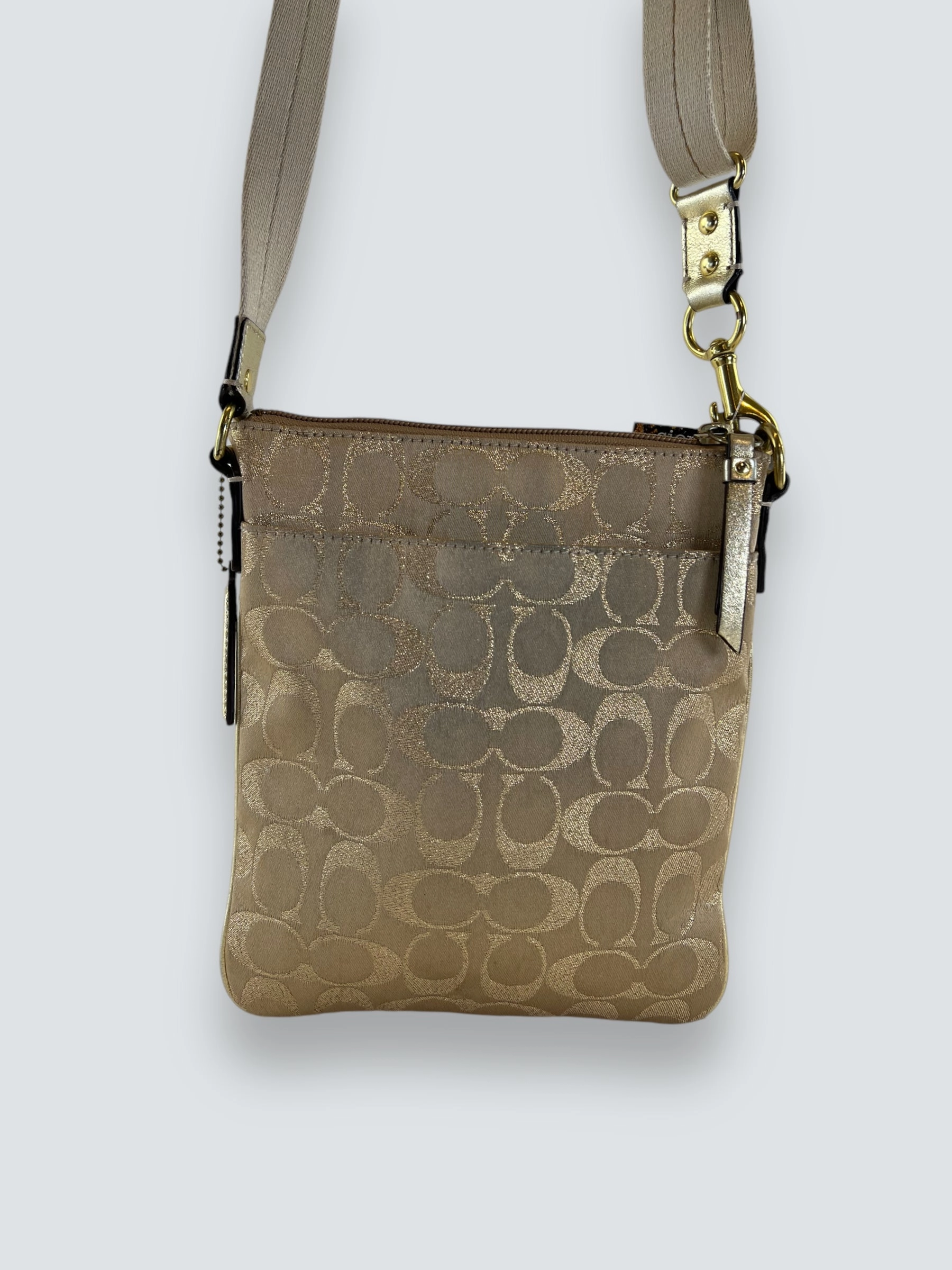 Coach Monogram Gold Vintage Handbag