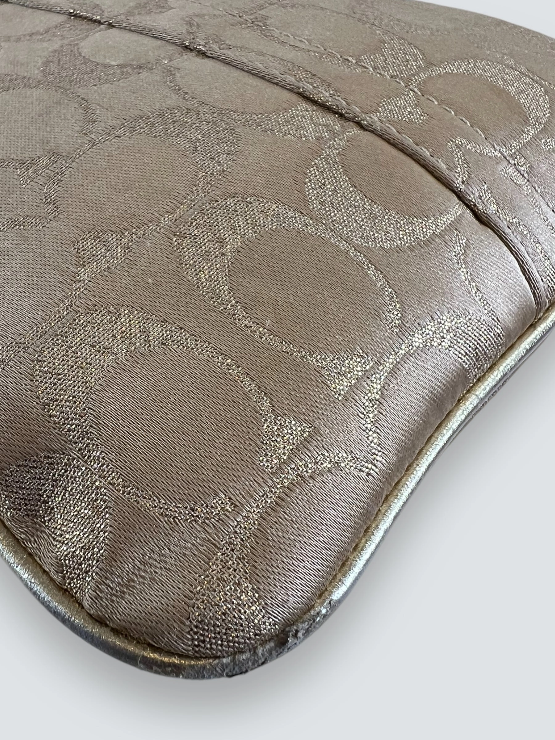 Coach Monogram Gold Vintage Handbag