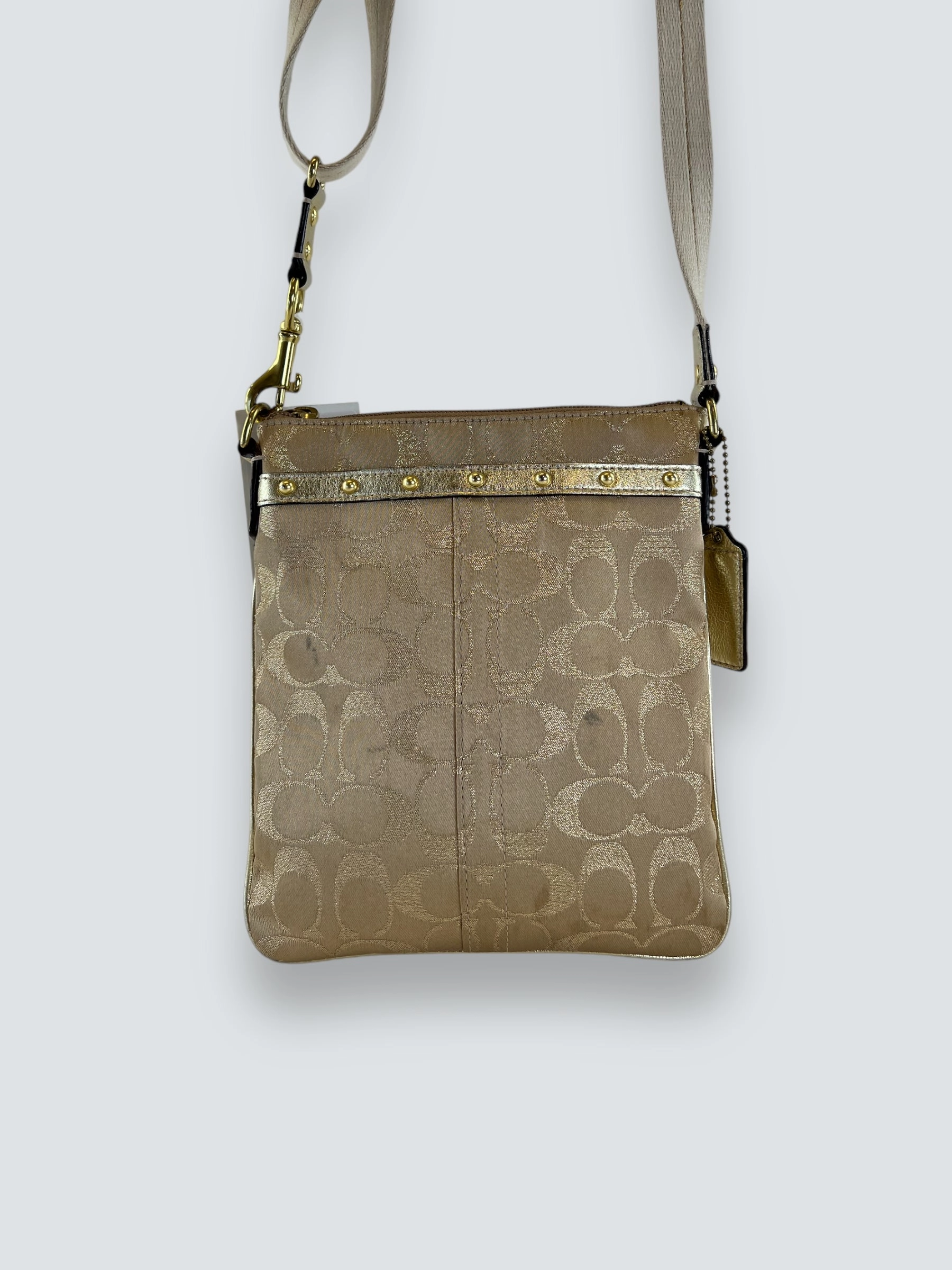 Coach Monogram Gold Vintage Handbag