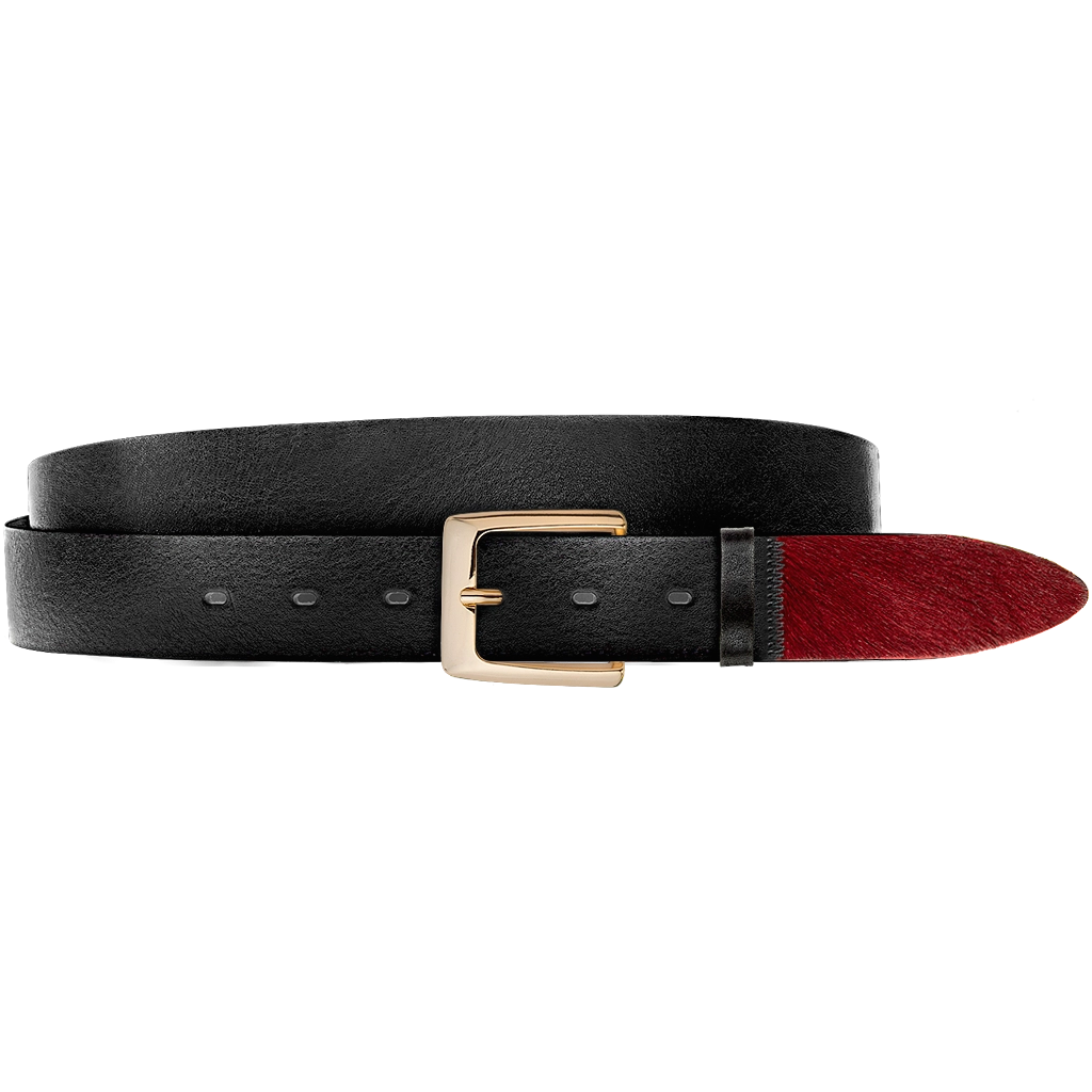 East Meets West Men Black & Burgundy