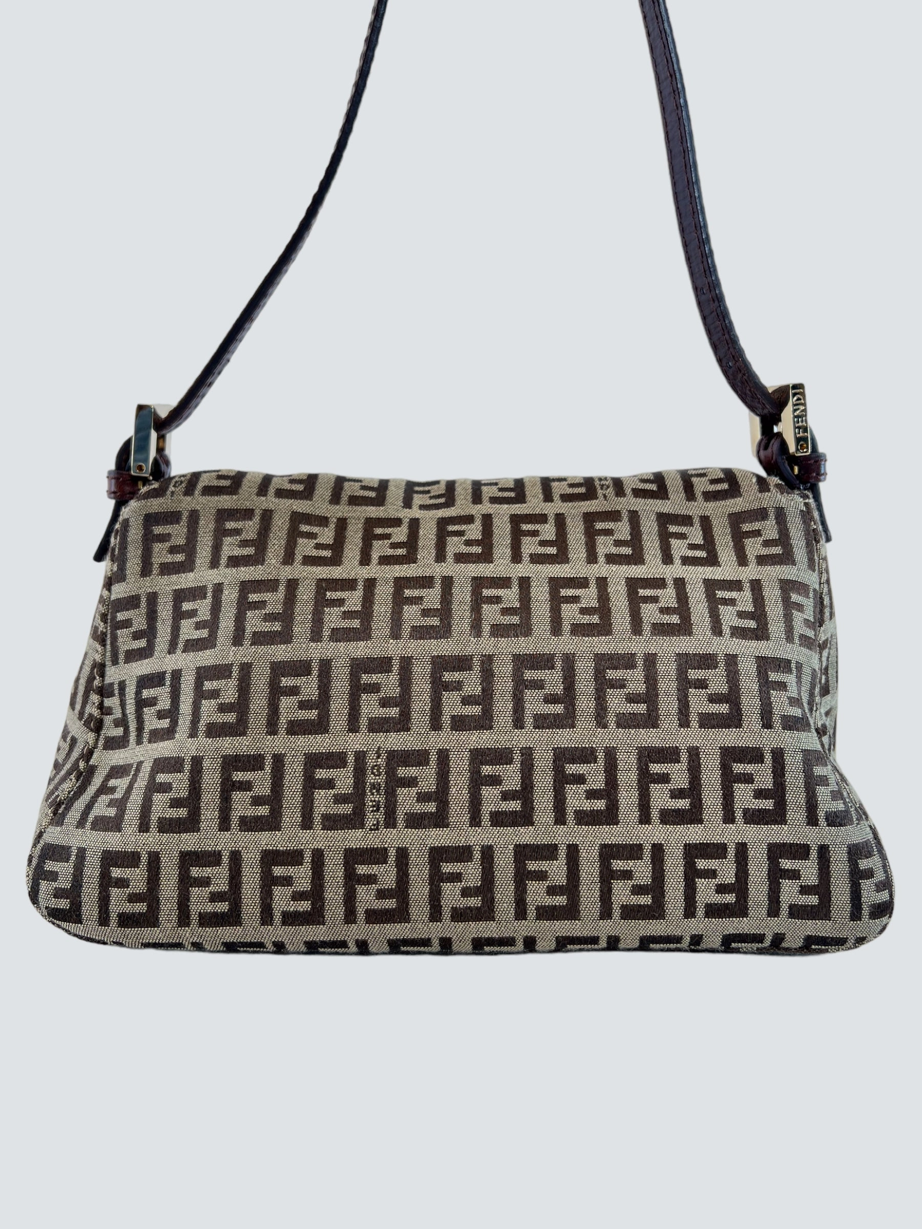 Fendi Monogram Zucca Print Vintage Handbag