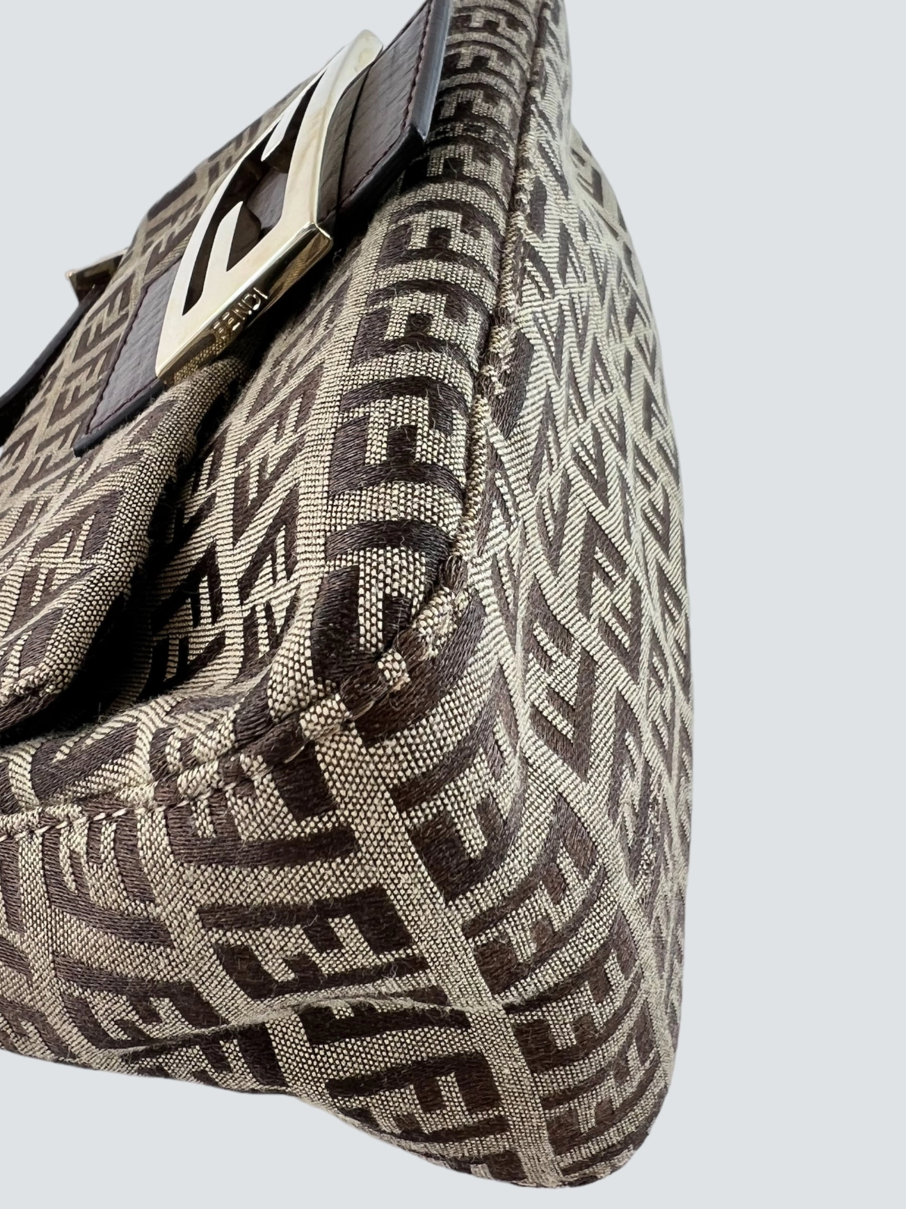 Fendi Monogram Zucca Print Vintage Handbag