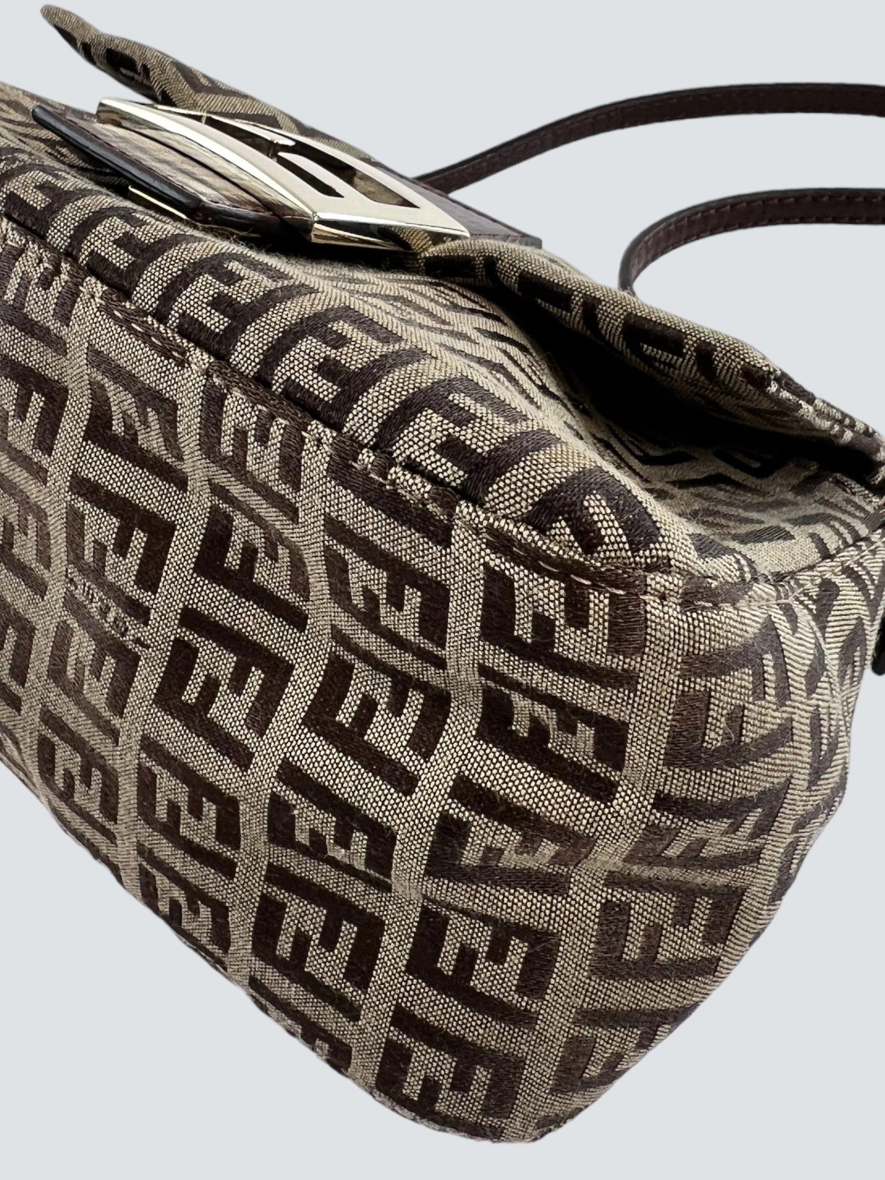 Fendi Monogram Zucca Print Vintage Handbag