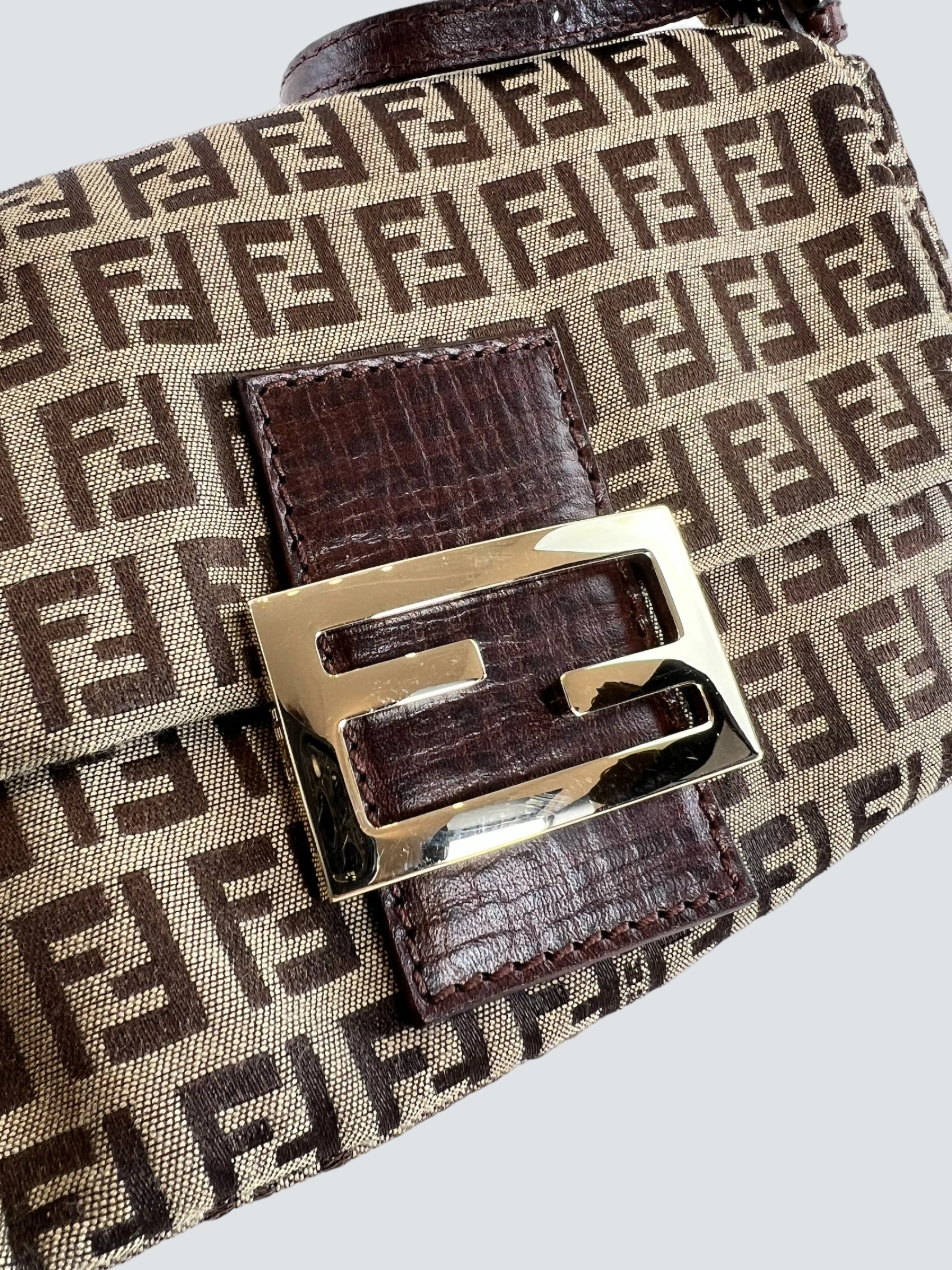 Fendi Monogram Zucca Print Vintage Handbag
