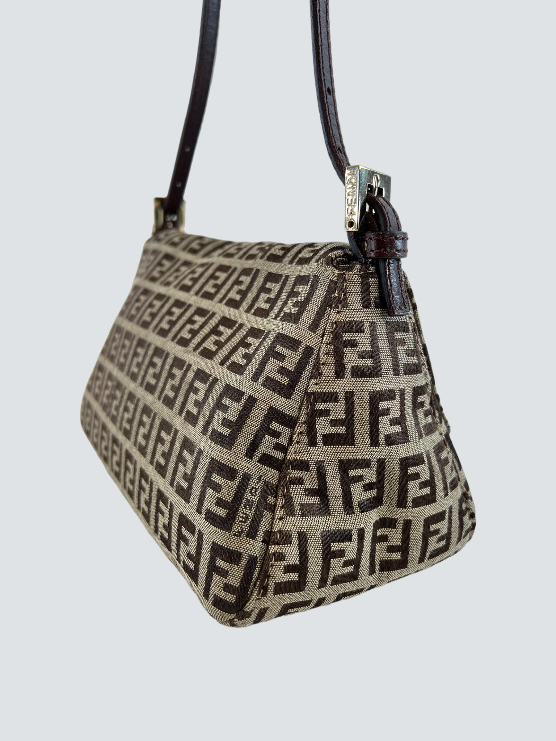 Fendi Monogram Zucca Print Vintage Handbag