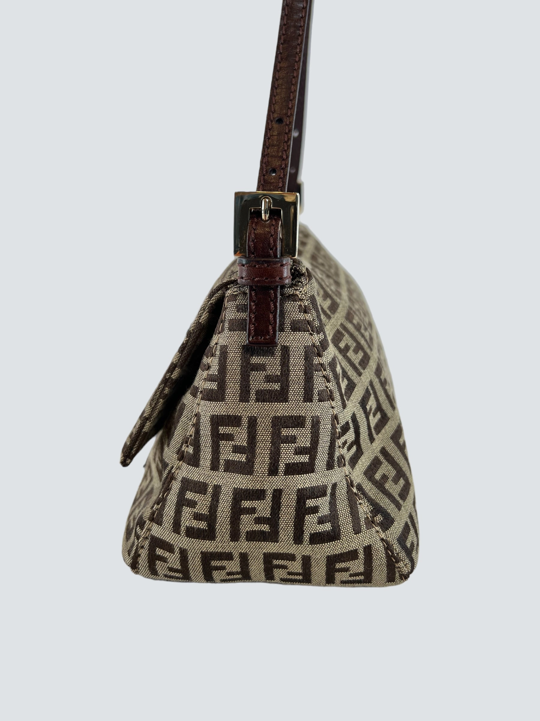 Fendi Monogram Zucca Print Vintage Handbag