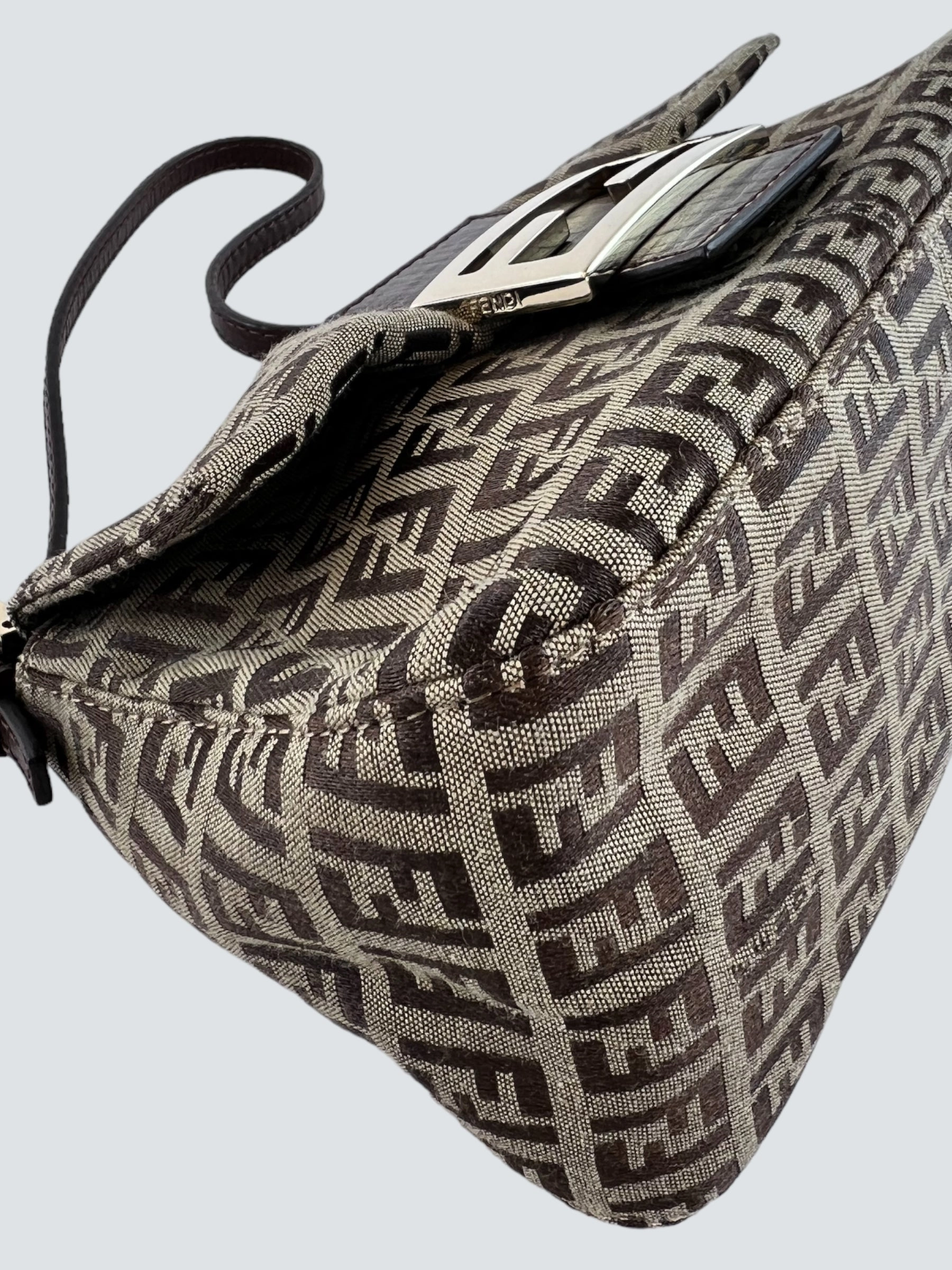 Fendi Monogram Zucca Print Vintage Handbag