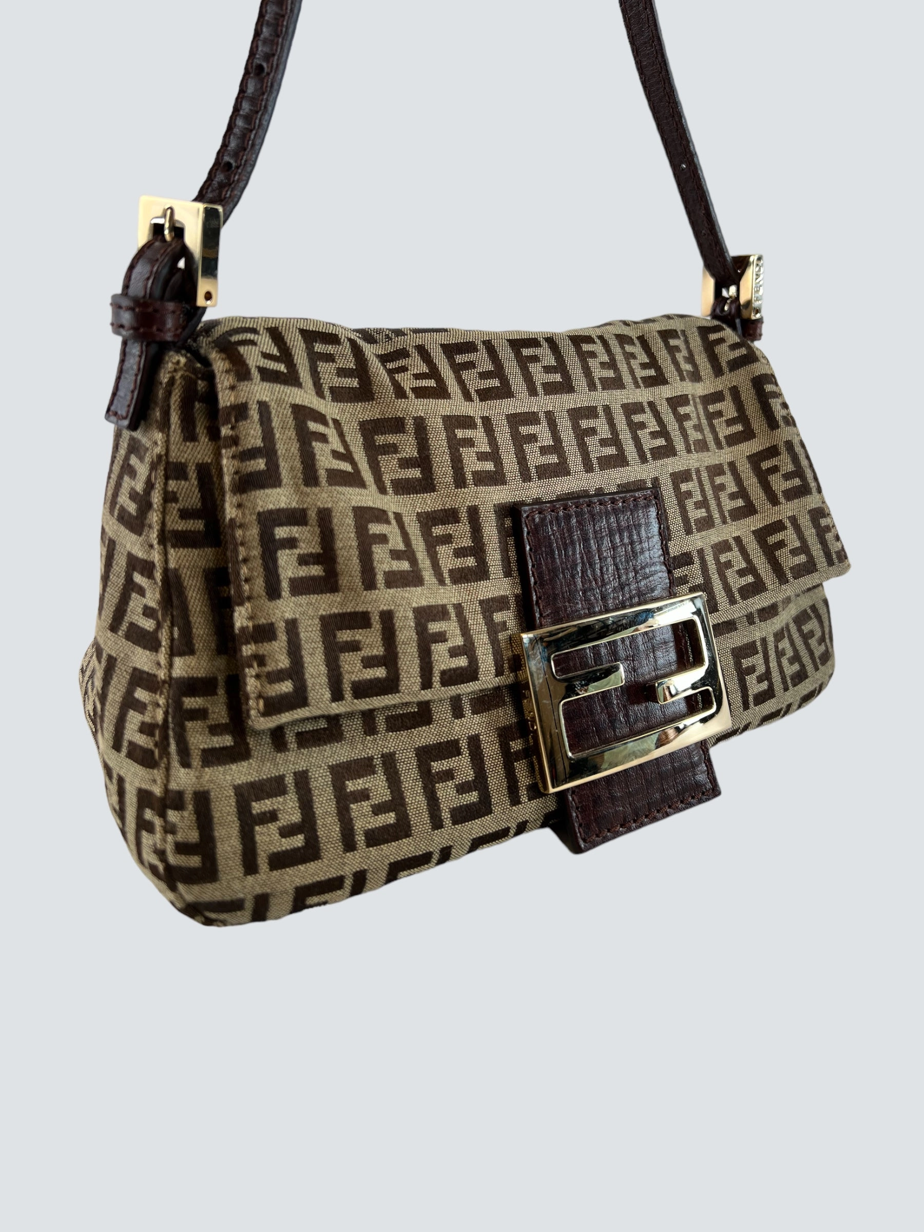 Fendi Monogram Zucca Print Vintage Handbag