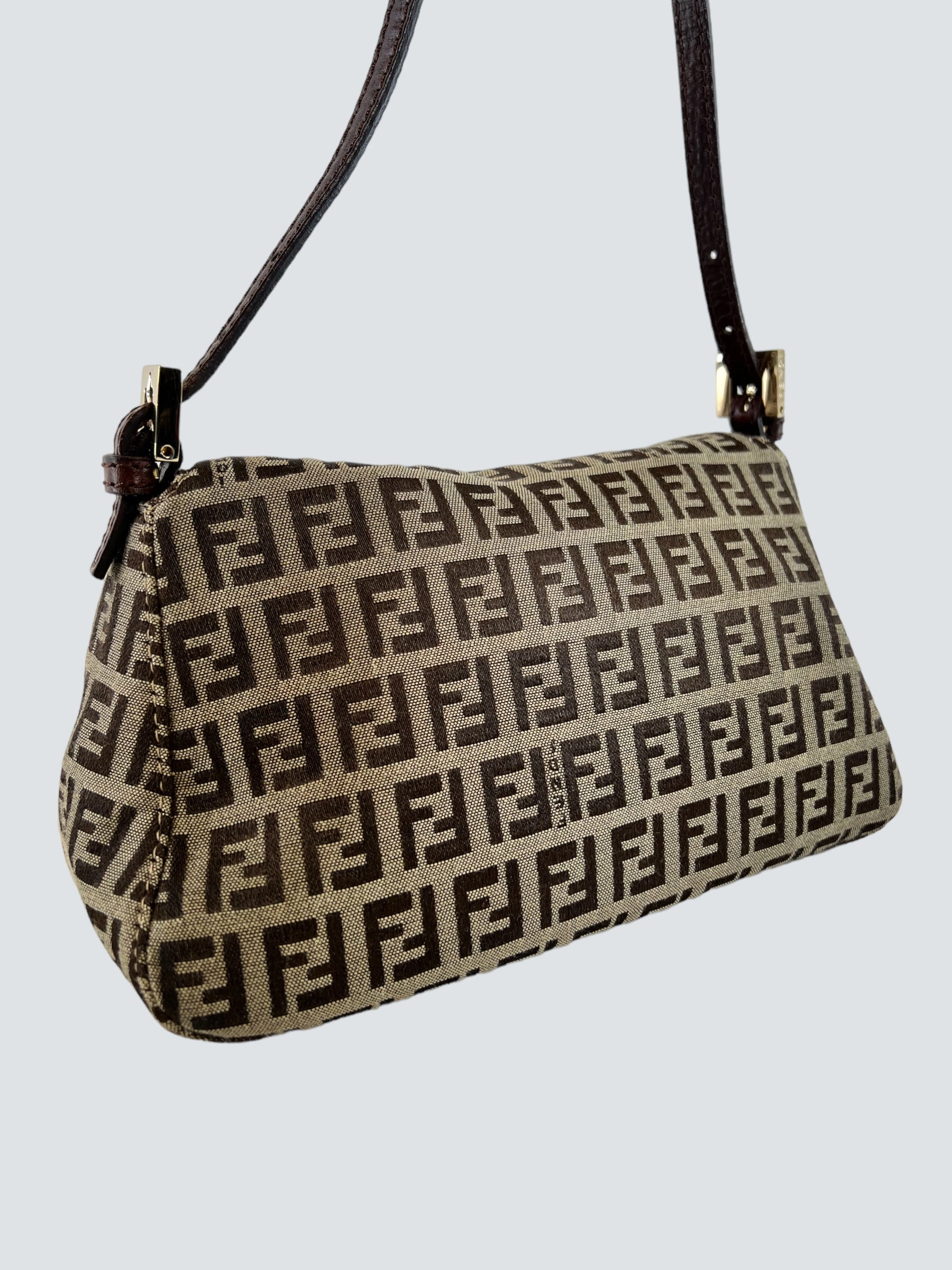 Fendi Monogram Zucca Print Vintage Handbag