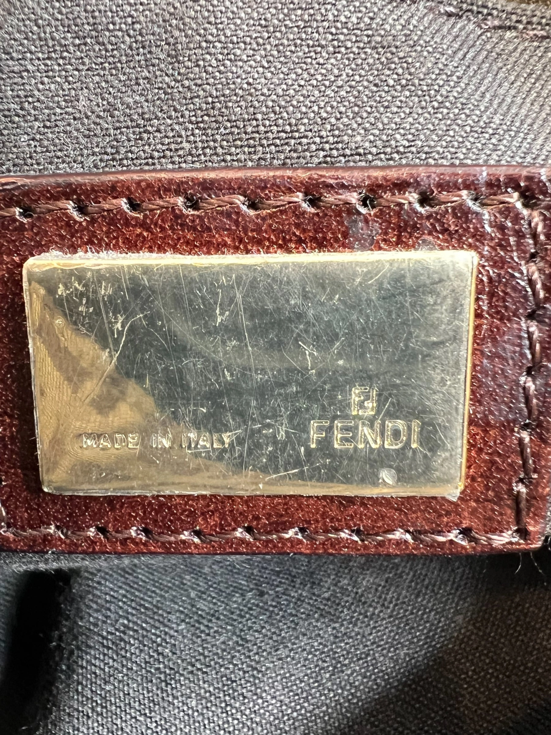 Fendi Monogram Zucca Print Vintage Handbag