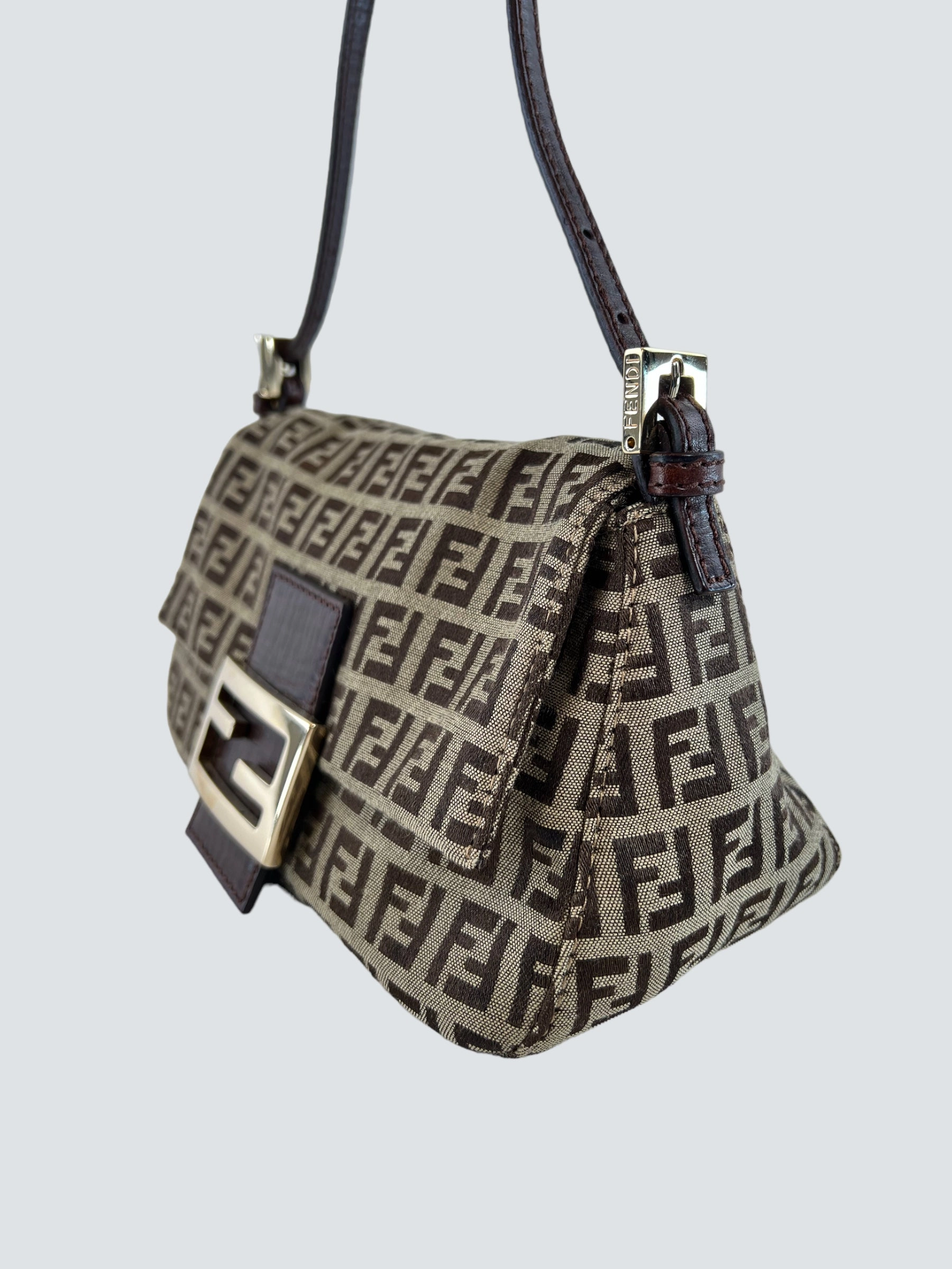 Fendi Monogram Zucca Print Vintage Handbag