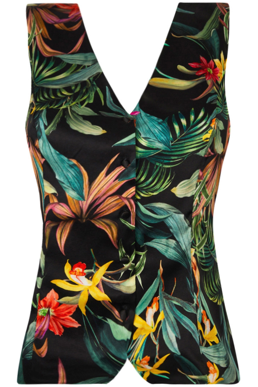Fleurs Etoiles Silk Gilet