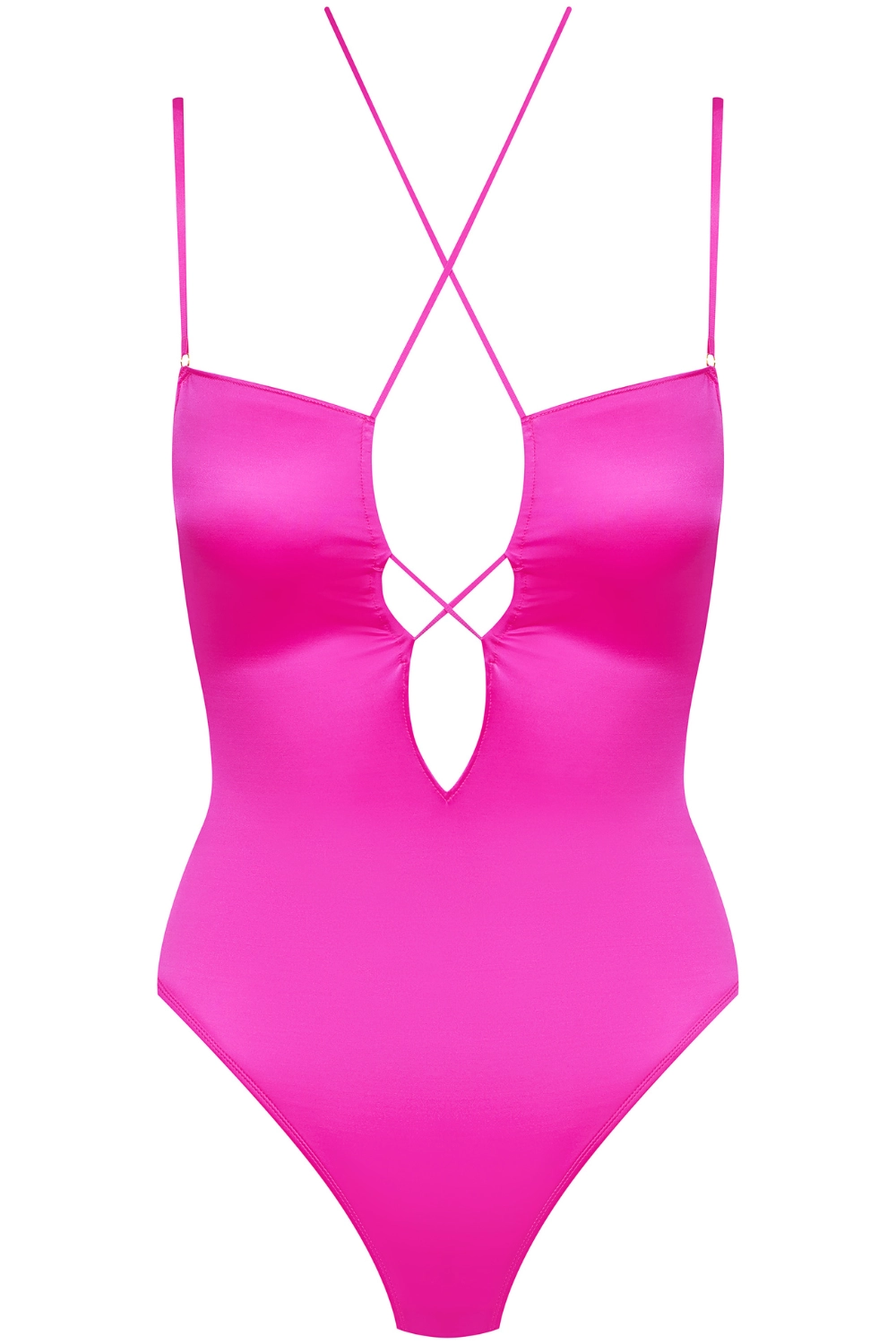 French Kiss Strap Thong Body Pink