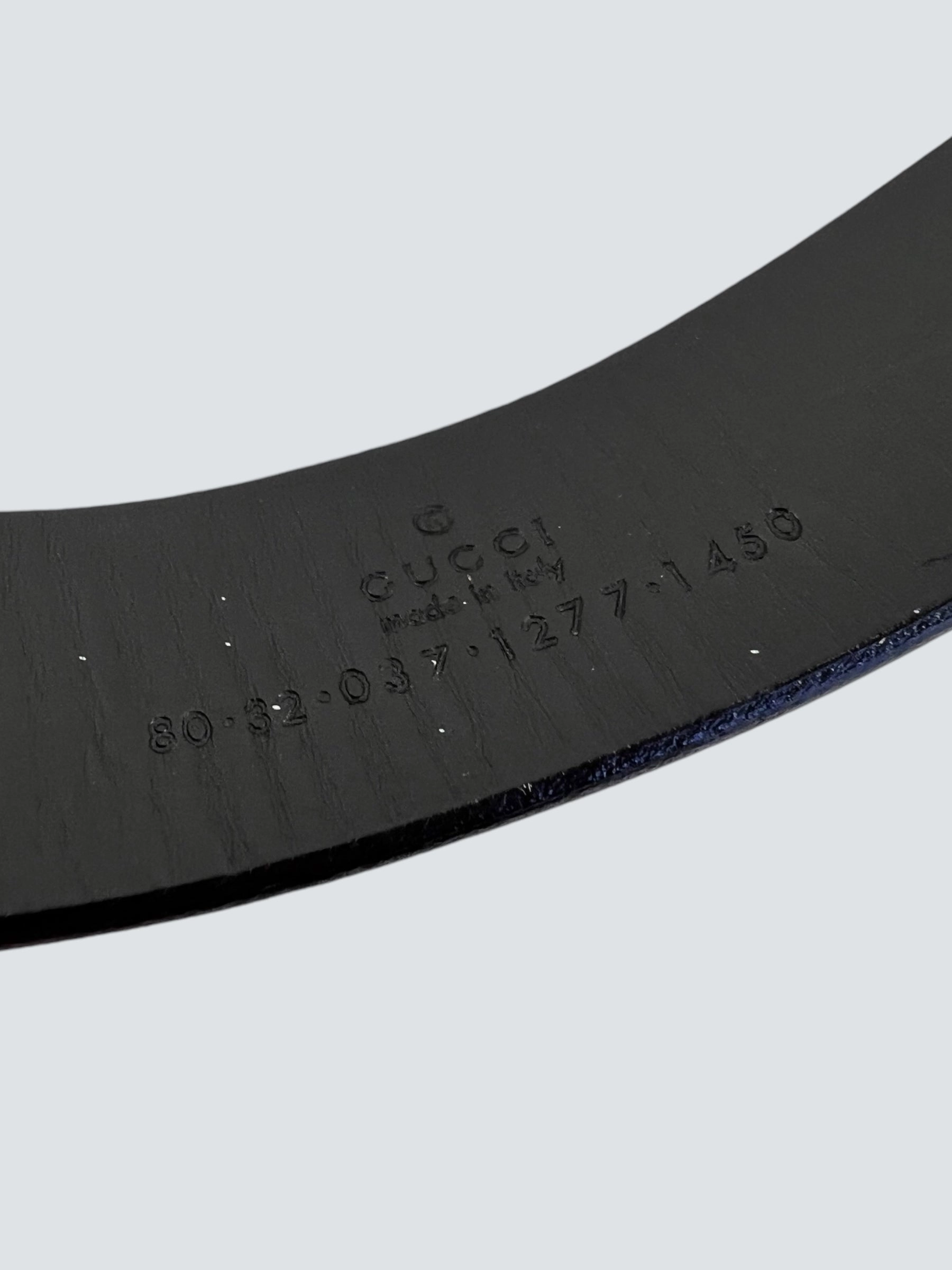 Gucci Black Leather Belt - Size UK 8